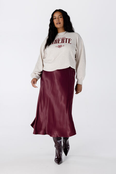 Midi-Rock aus Satin Midi-Rock aus Satin