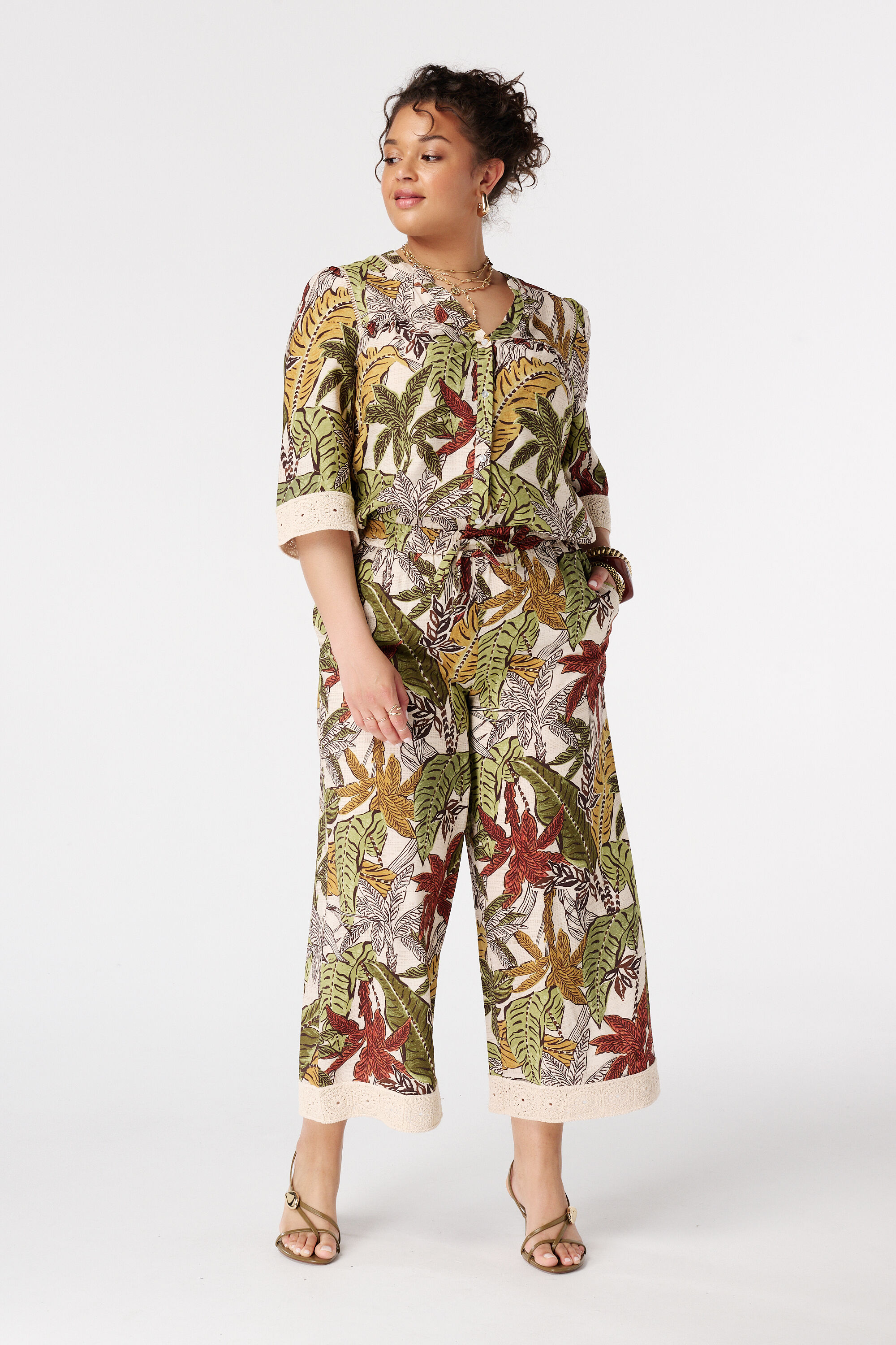 Dreiviertelhose mit Print