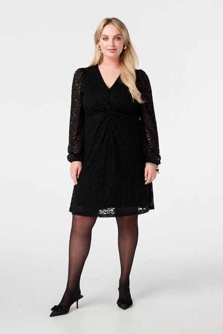 Kleid aus Spitze mit Knopfdetail Kleid aus Spitze mit Knopfdetail