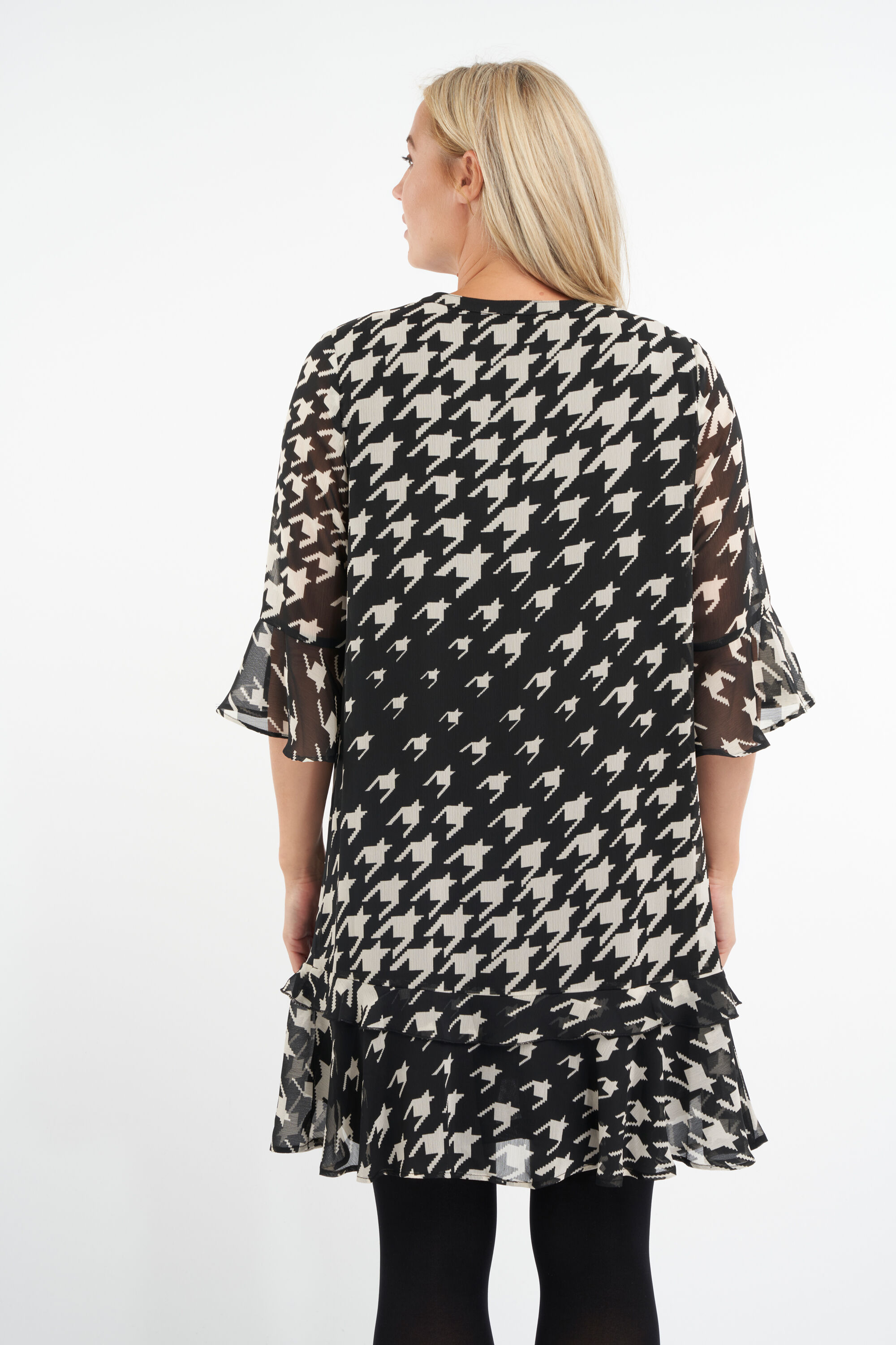 Kleid mit R&uuml;schen und Print  image number 3