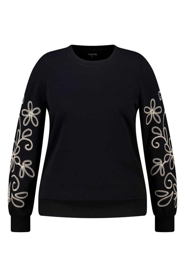 Pullover mit Stickdetails image number 1