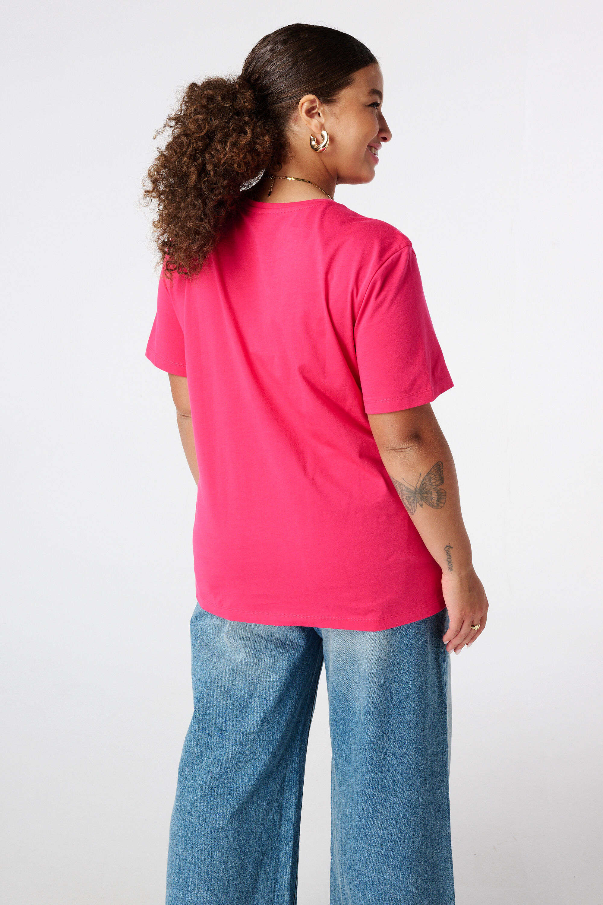 T-Shirt mit gesticktem Aufdruck image number 3