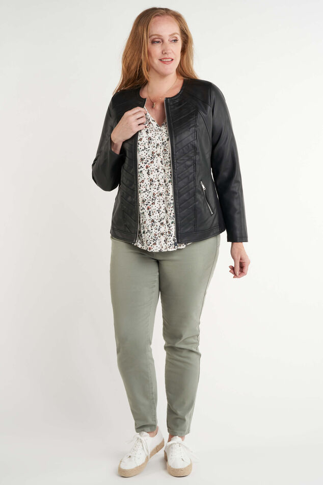 Kunstleder-Bikerjacke image number 3