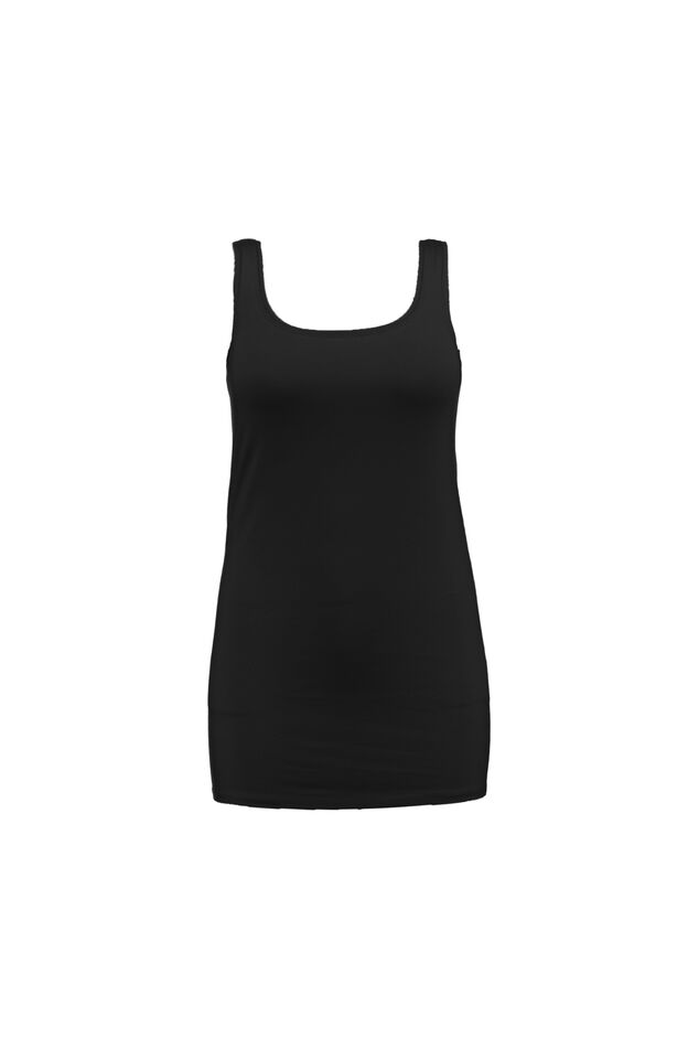 Langes Baumwoll-Singlet - Zweierpack image number 2