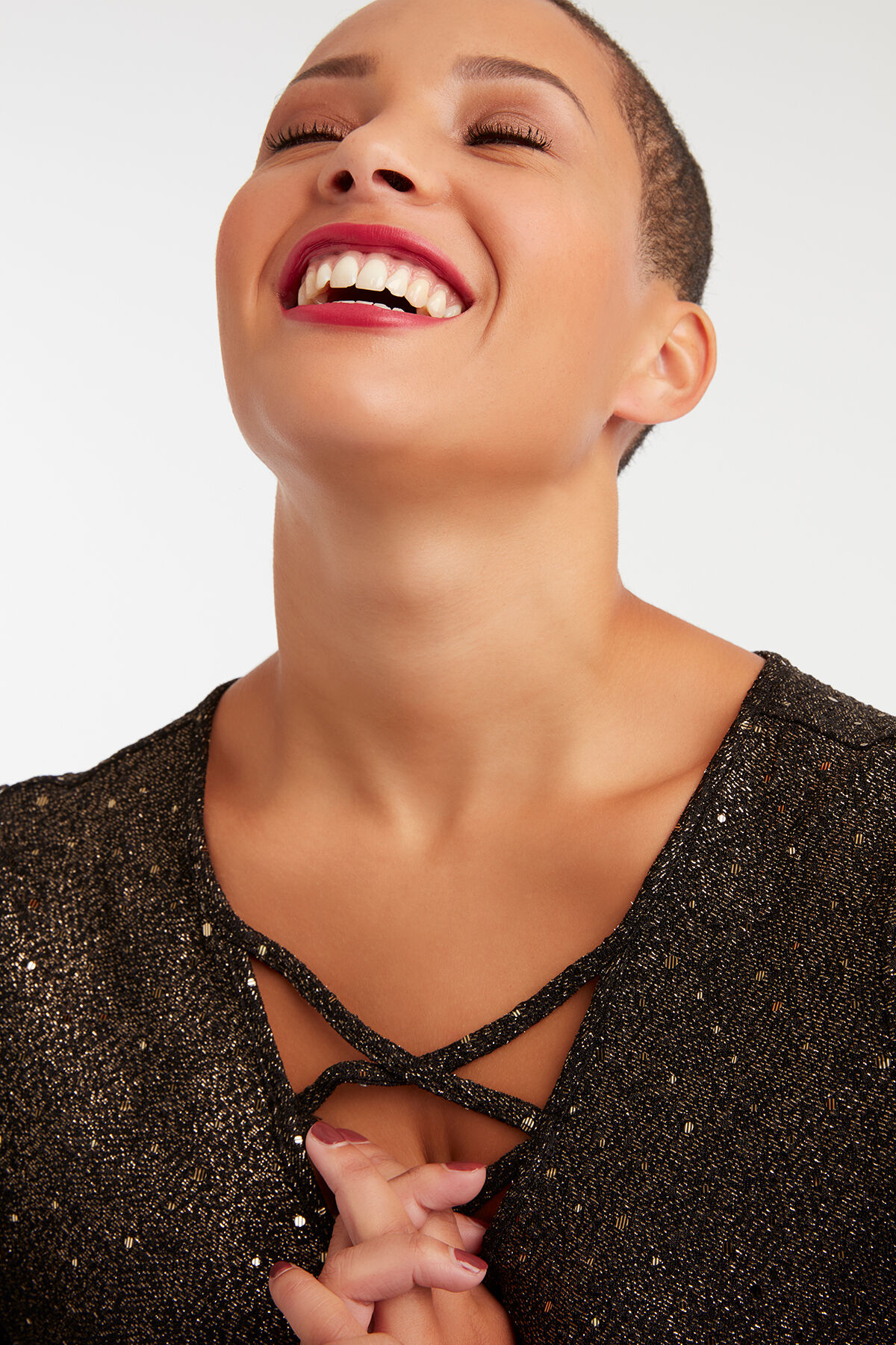 Lurex-Partykleid mit Pailletten image number 5