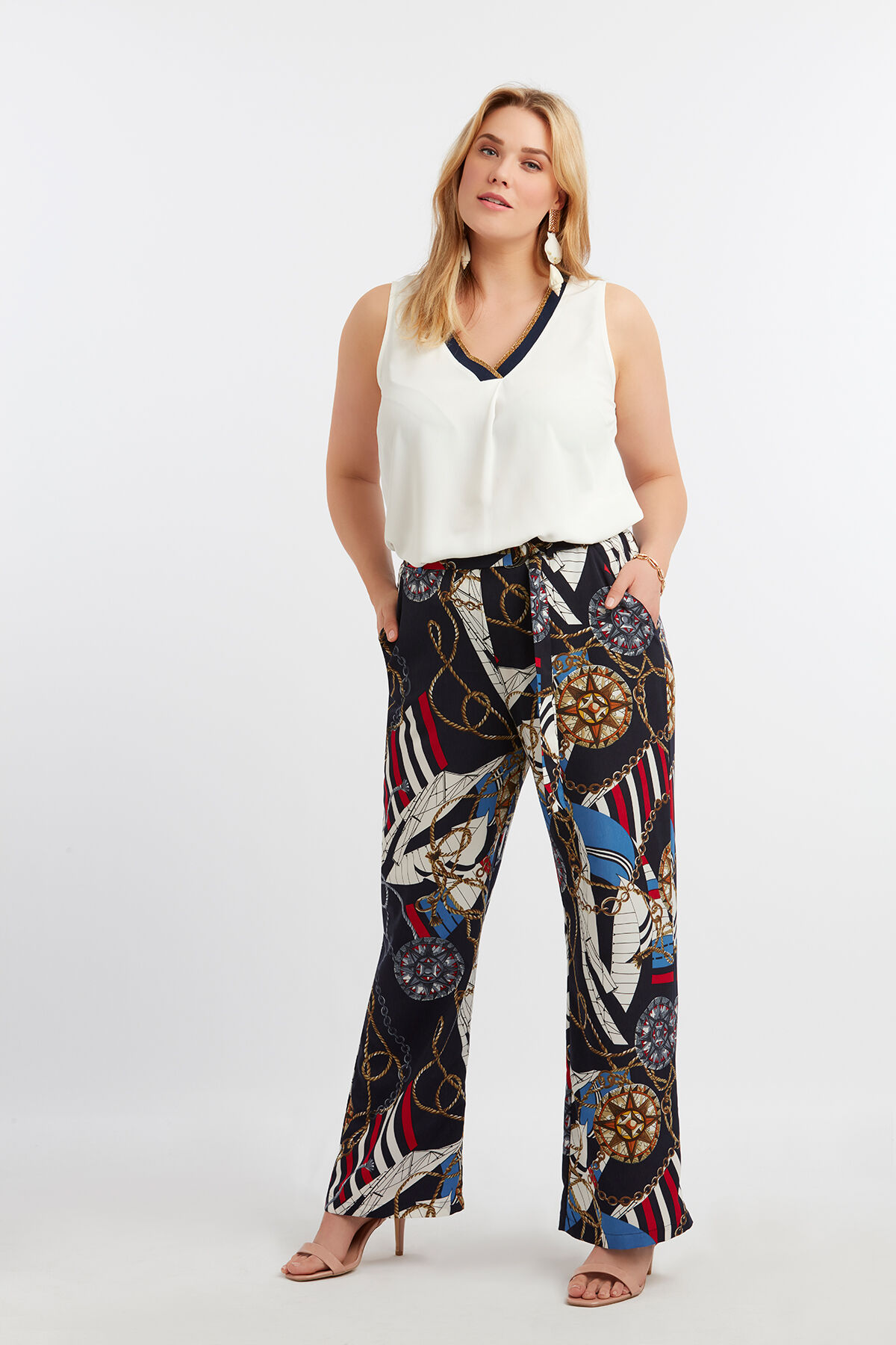 &Auml;rmellose Bluse mit Lurex image number 4