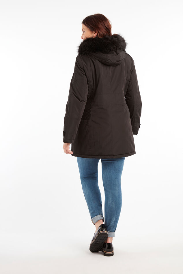 Parka mit Kragen aus Kunstfell image number 4