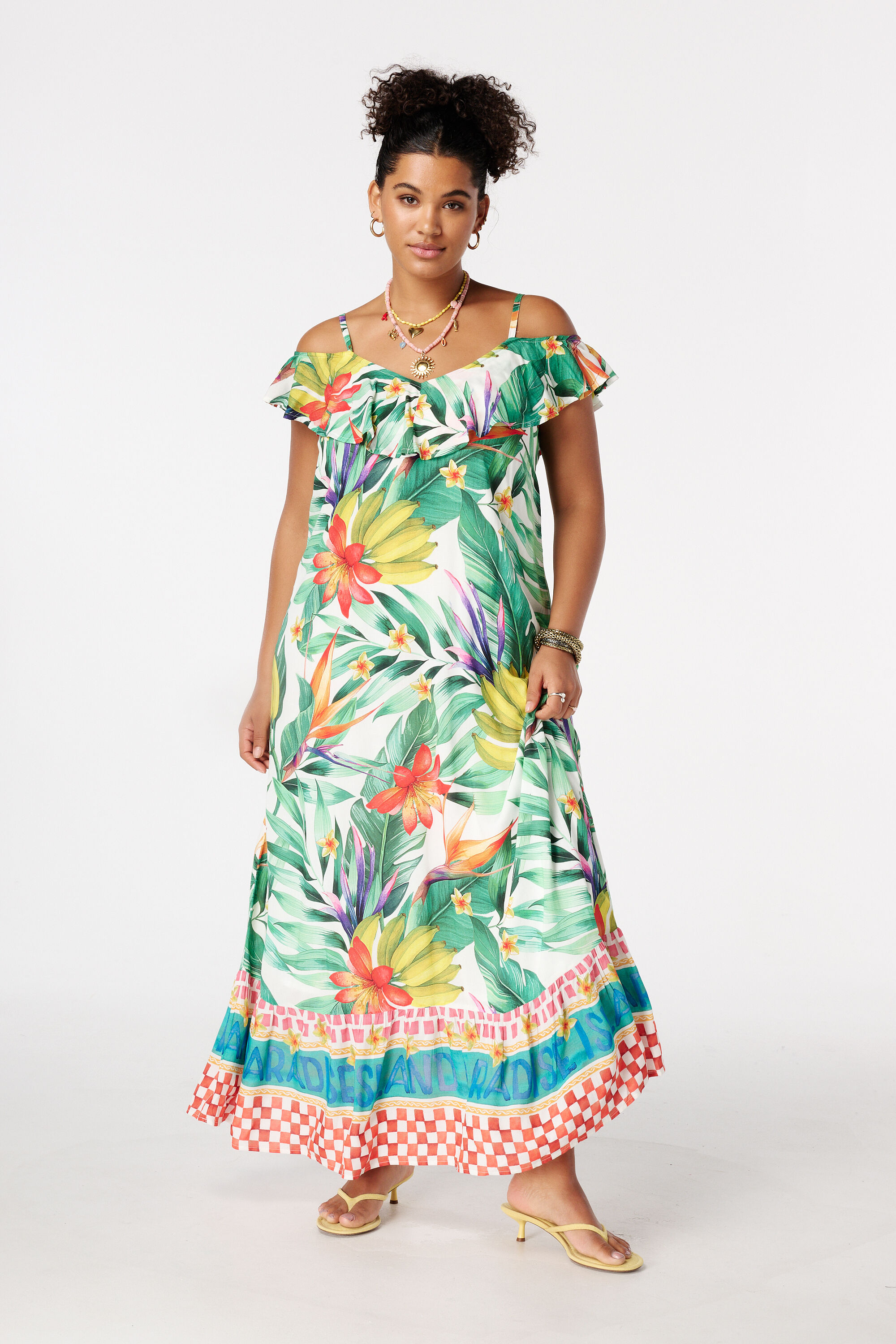 Maxikleid mit kurzen &Auml;rmeln image number 5