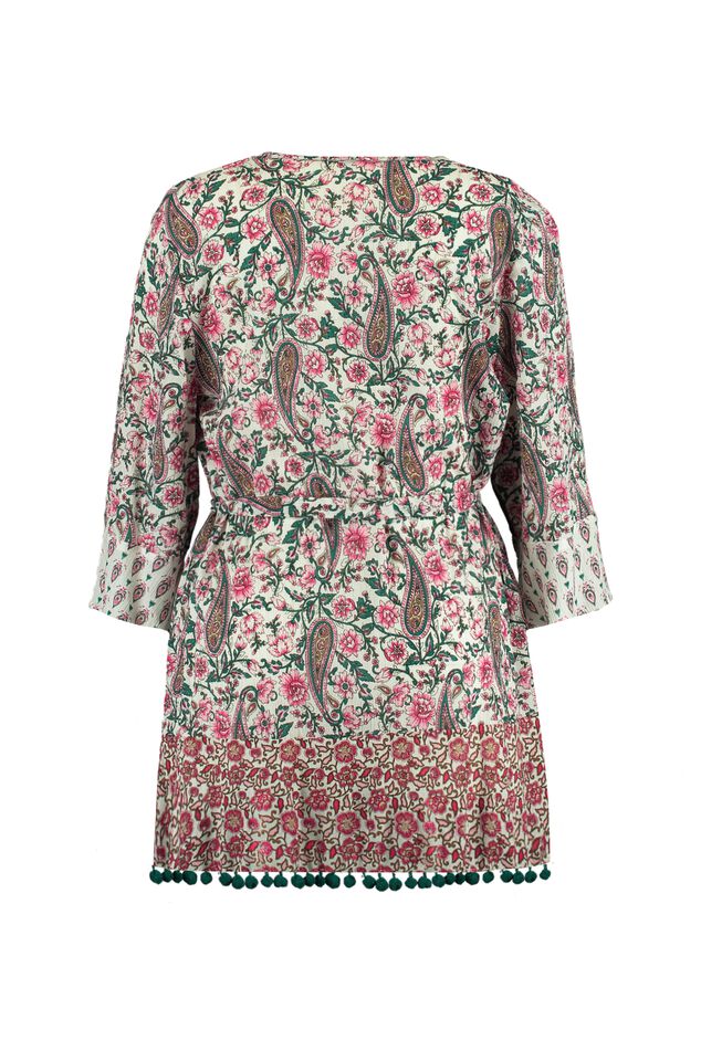 Kimono mit buntem Print image number 2