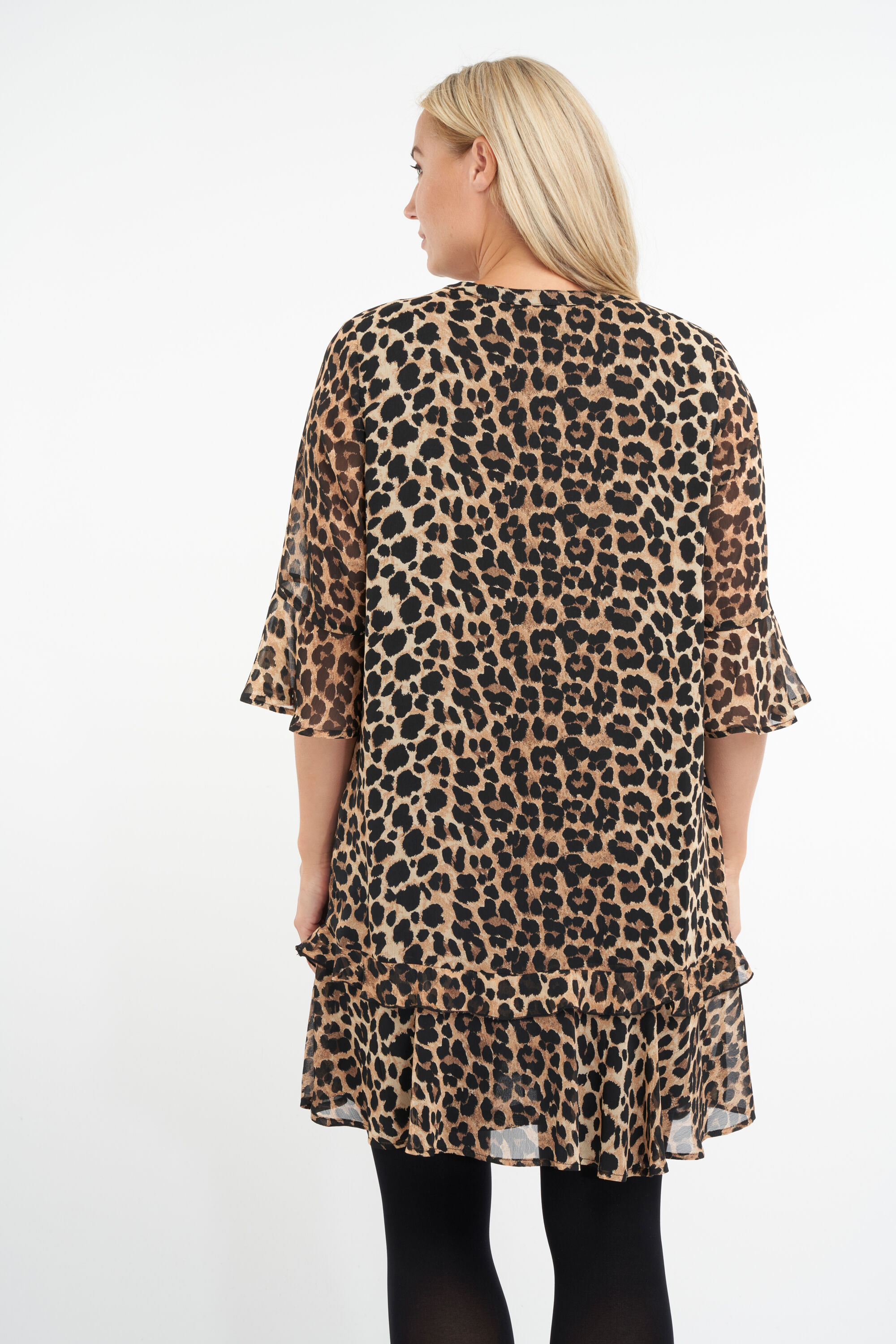 Kleid mit R&uuml;schen und Print  image number 3