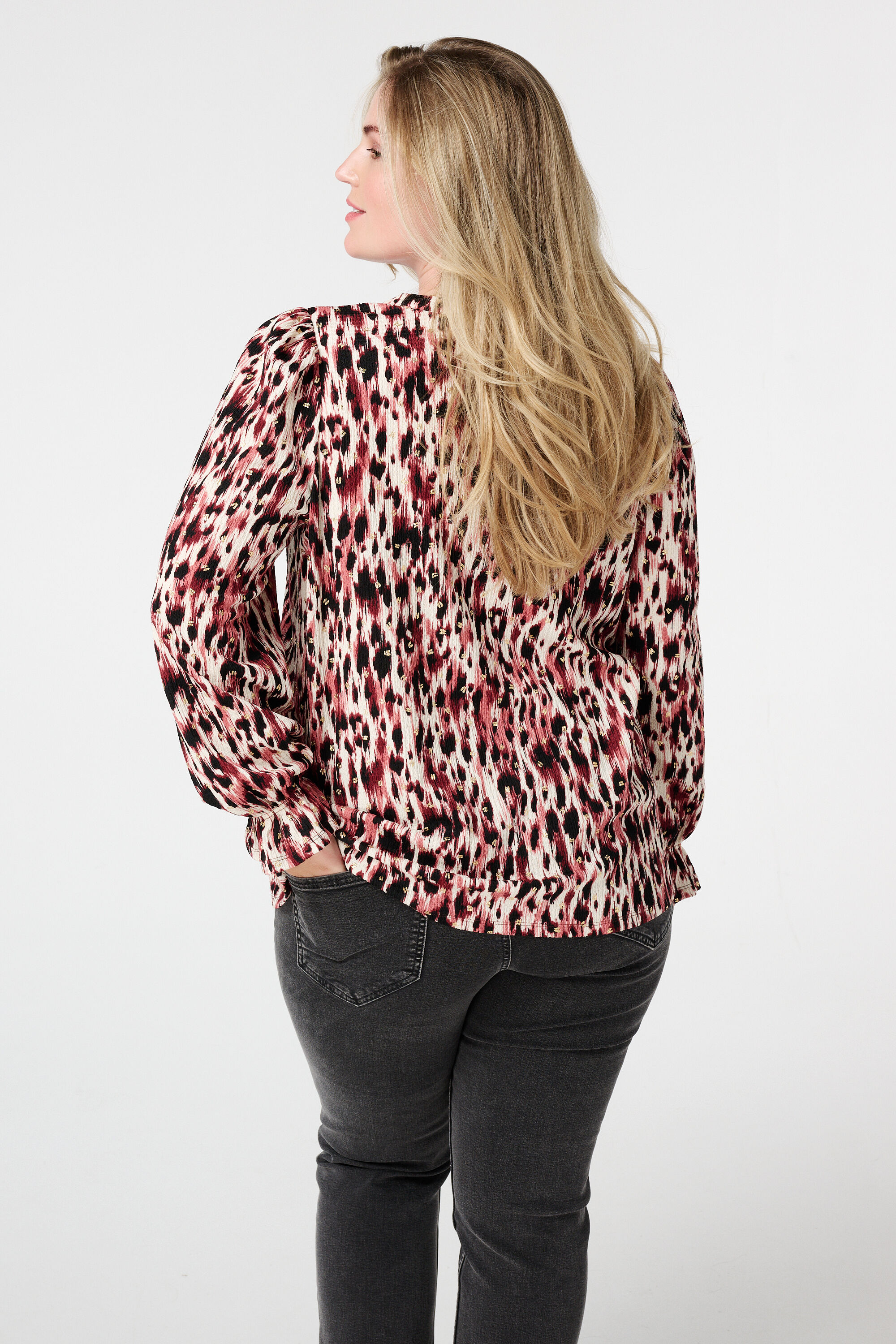 Bedrucktes und strukturiertes Top image number 3