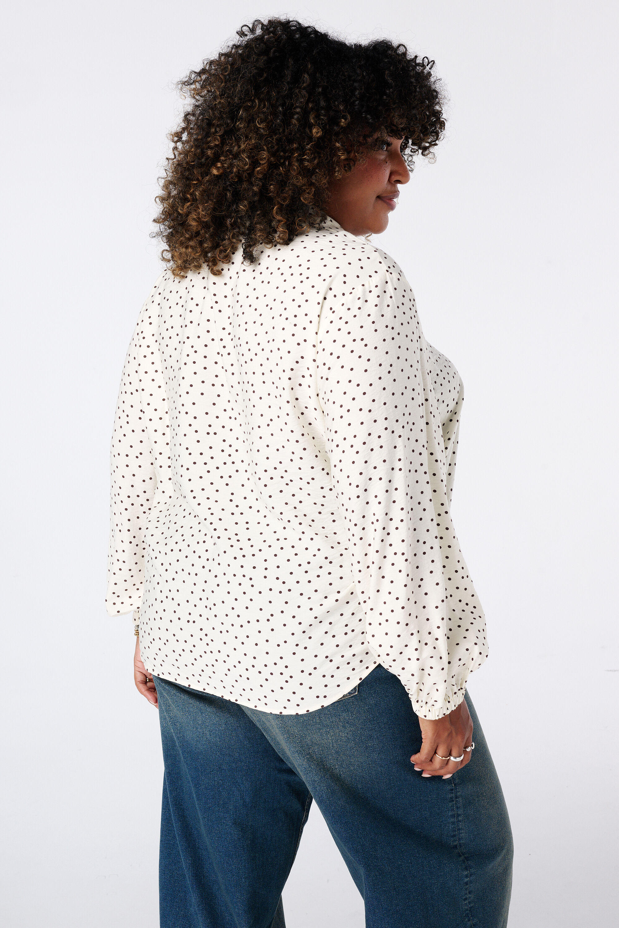 Bluse mit Punkten image number 3