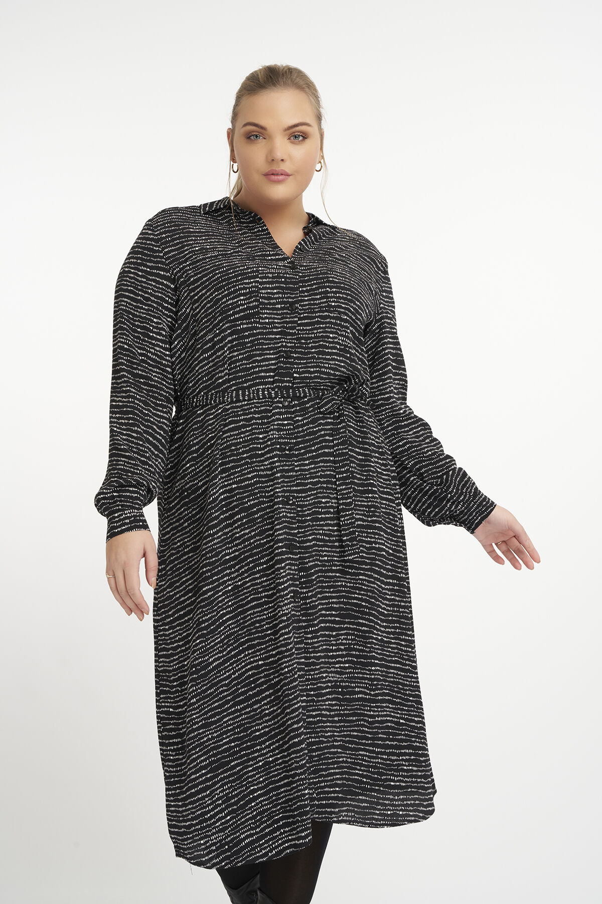 Midikleid mit Print image number 5