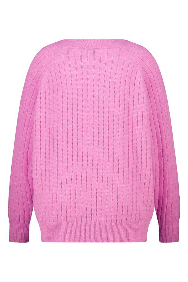 Fein gestrickter Pullover mit Muster image number 2