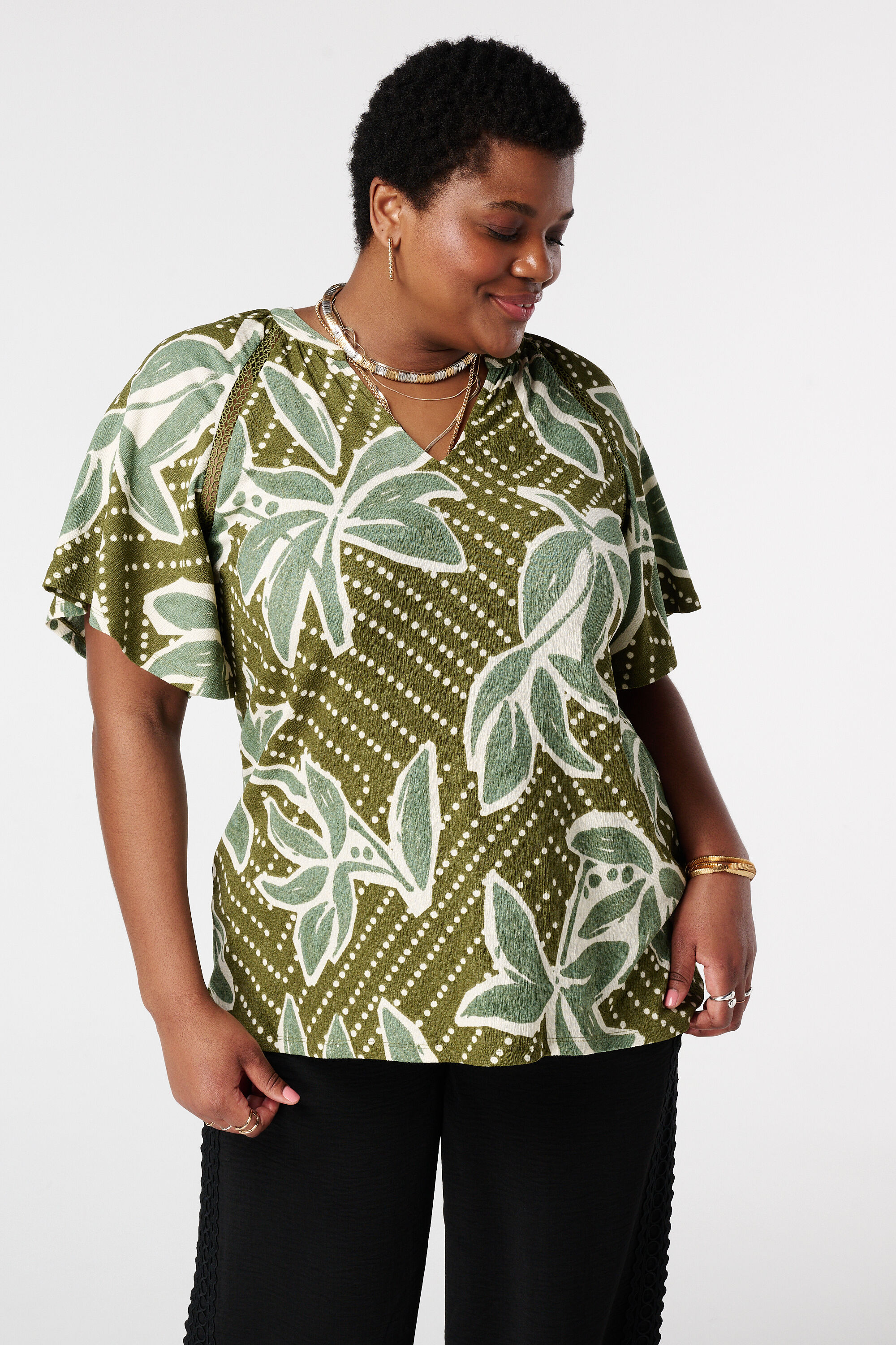 Top mit Schmetterlings&auml;rmeln image number 0