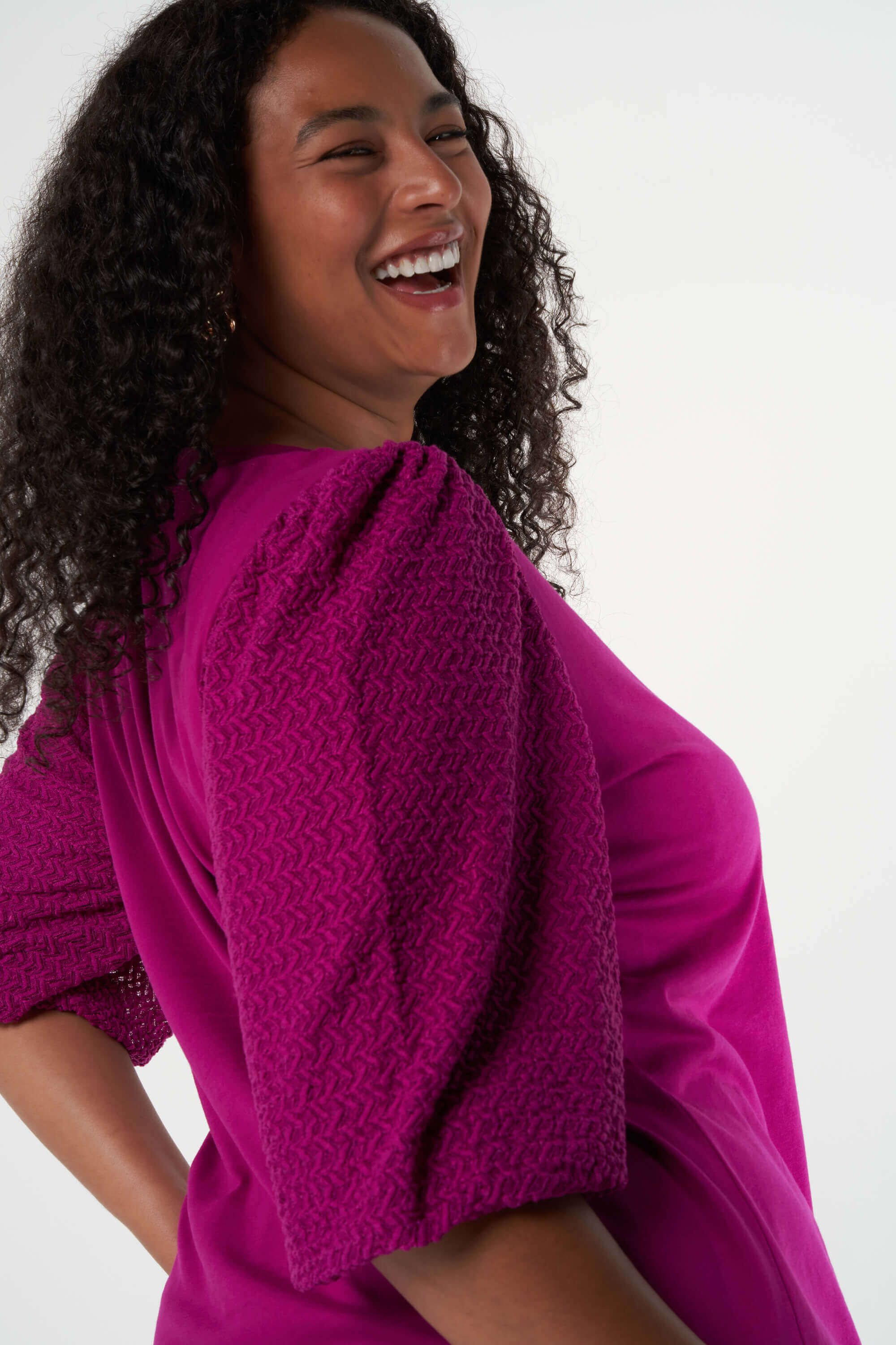 Top mit strukturierten &Auml;rmeln image number 0