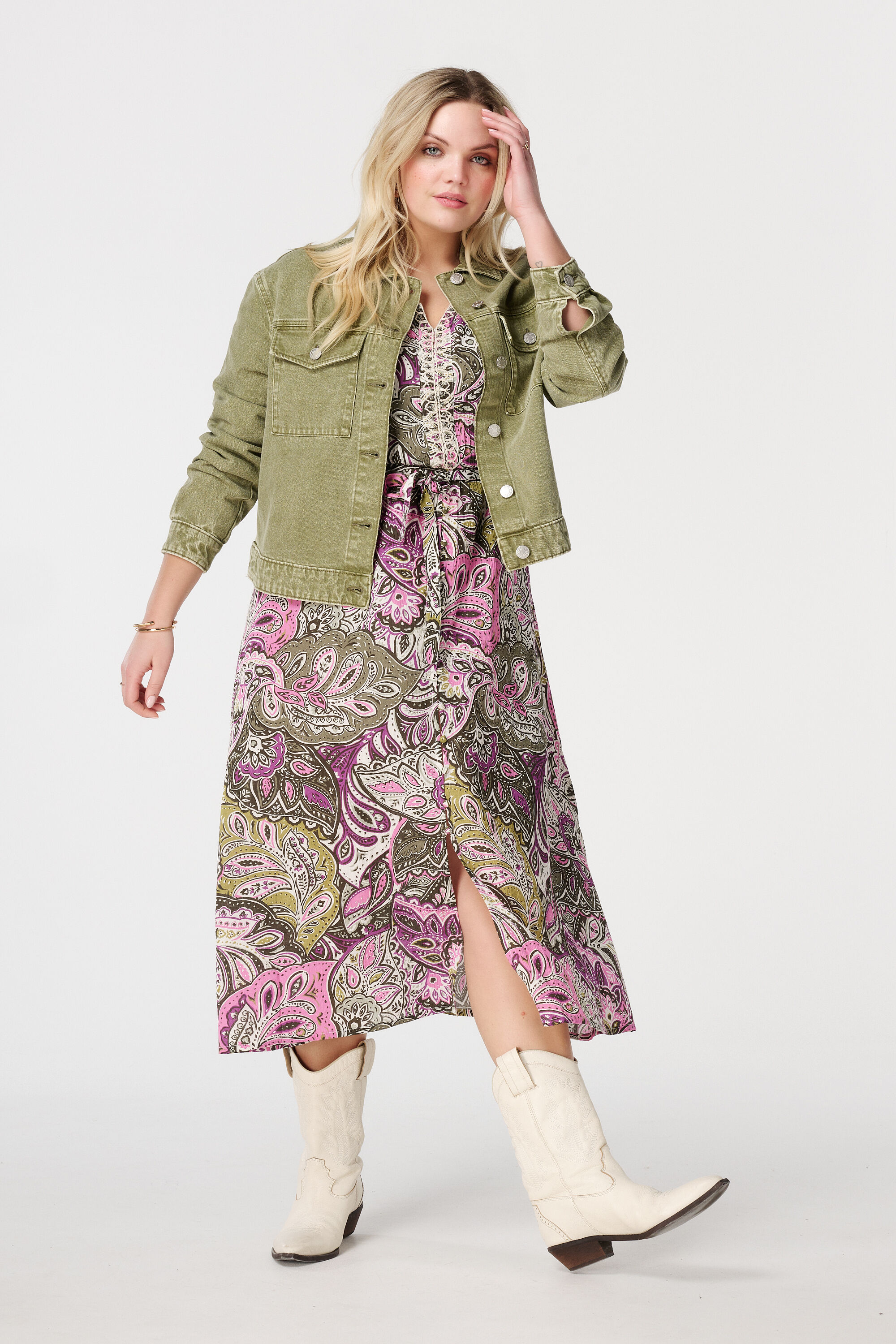 Gr&uuml;ne Jeansjacke image number 5