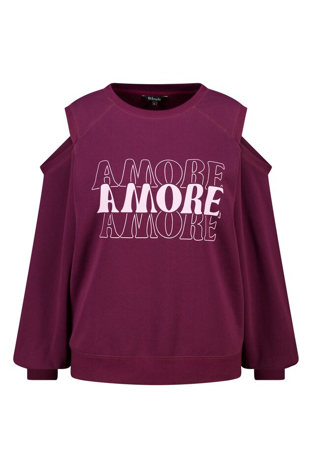 Pullover mit ausgeschnittener Schulter image number 1