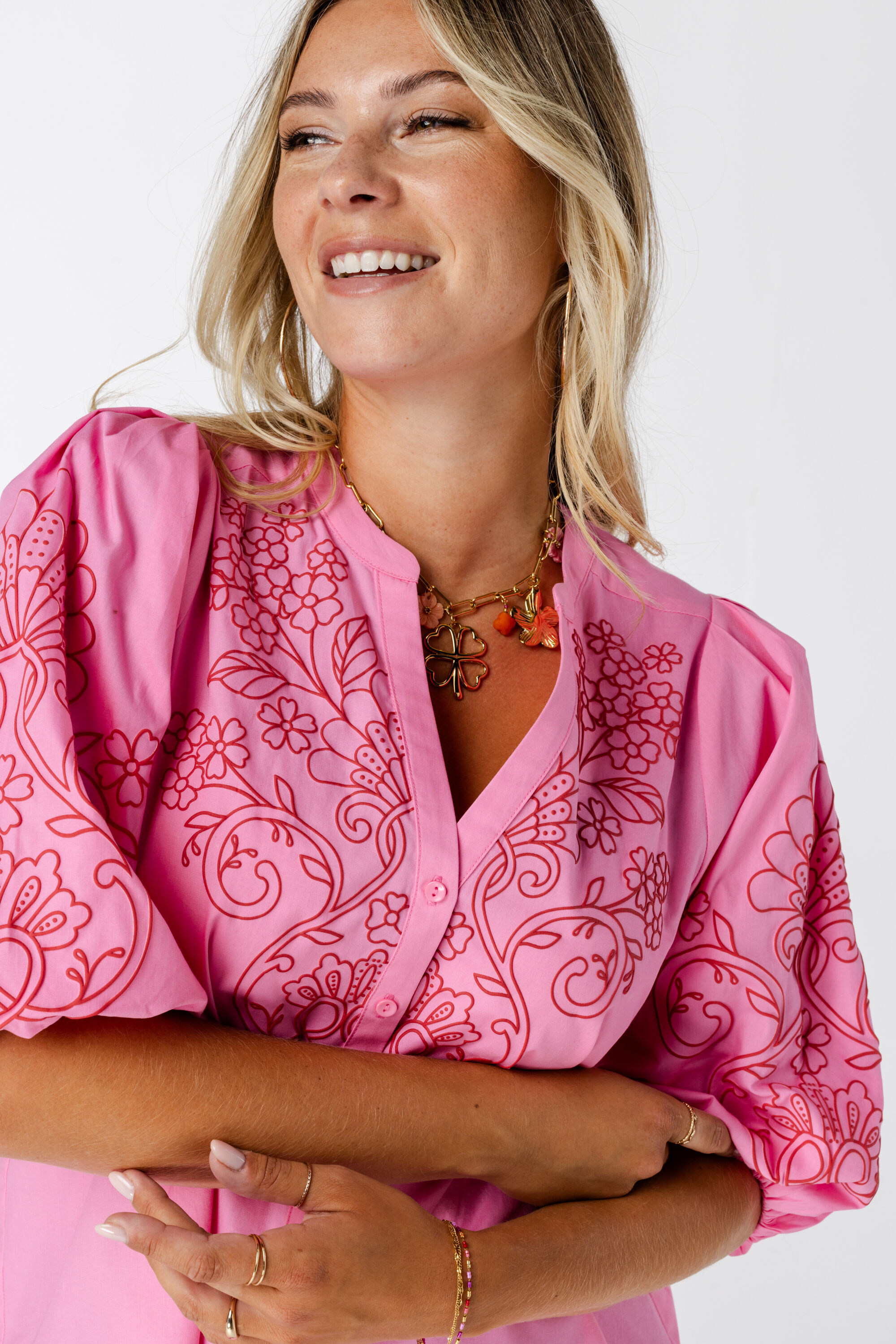 Bluse mit Puff&auml;rmeln image number 4