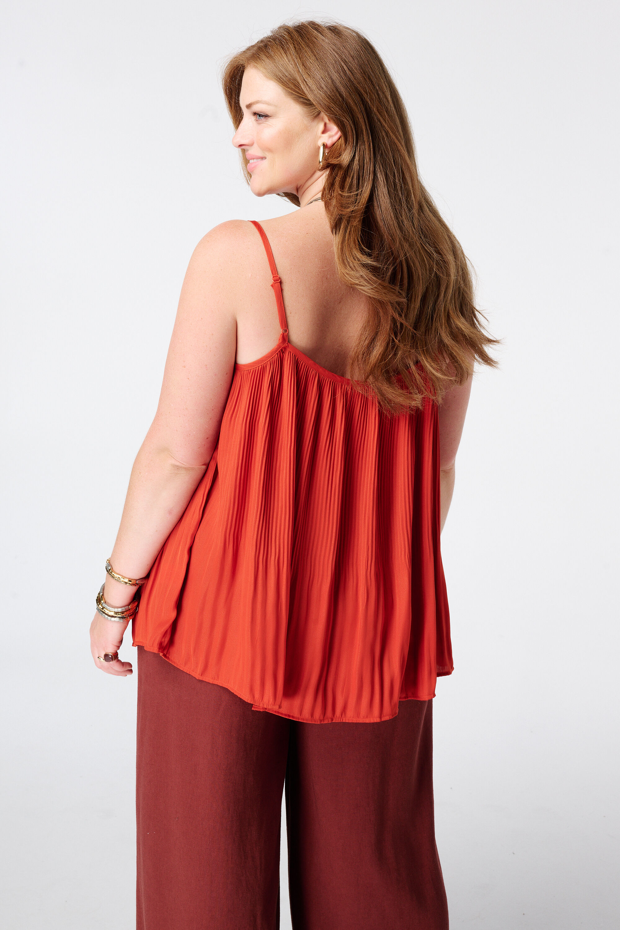 &Auml;rmellose Bluse mit Spitze image number 3