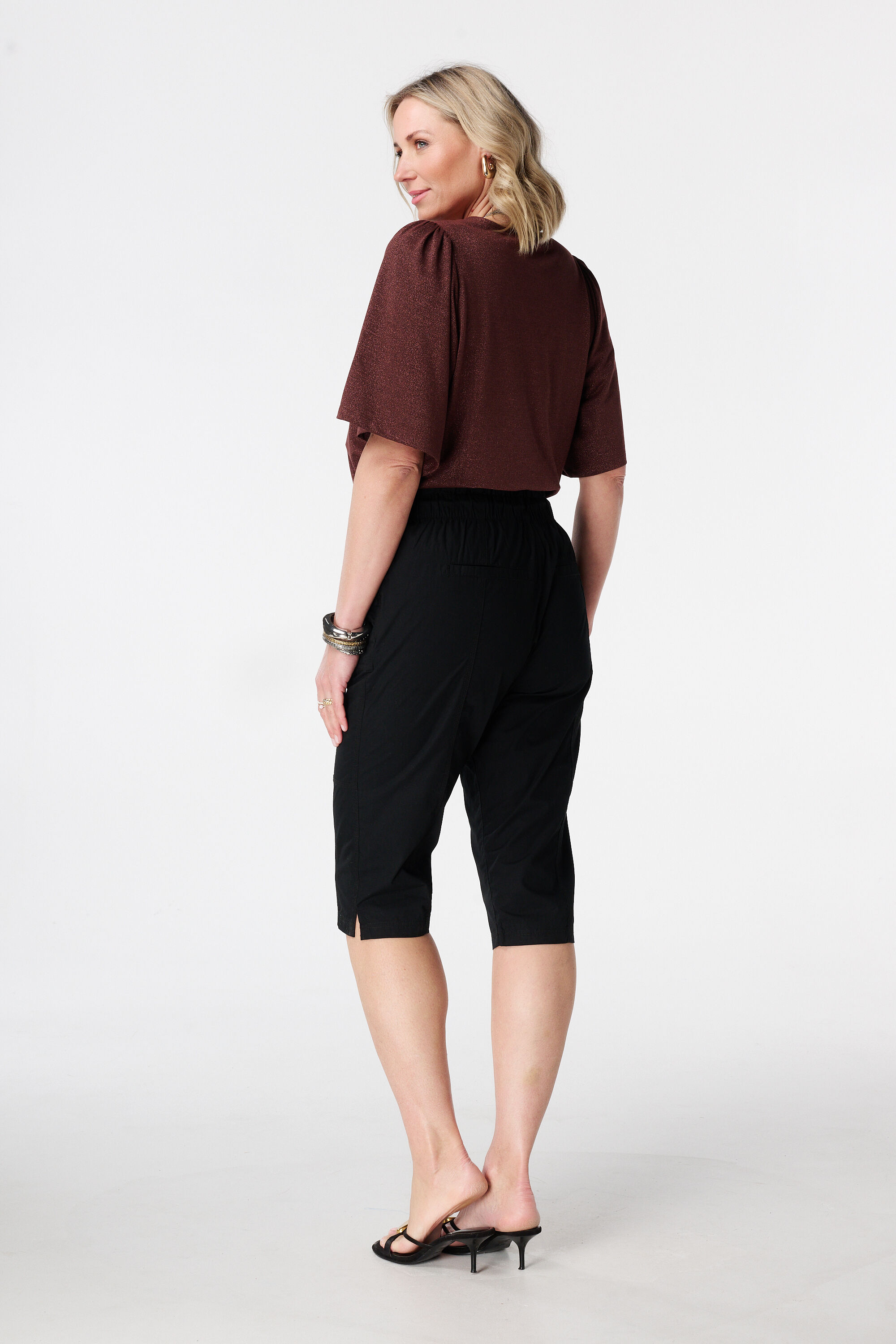 Caprihose mit elastischem Bund image number 3