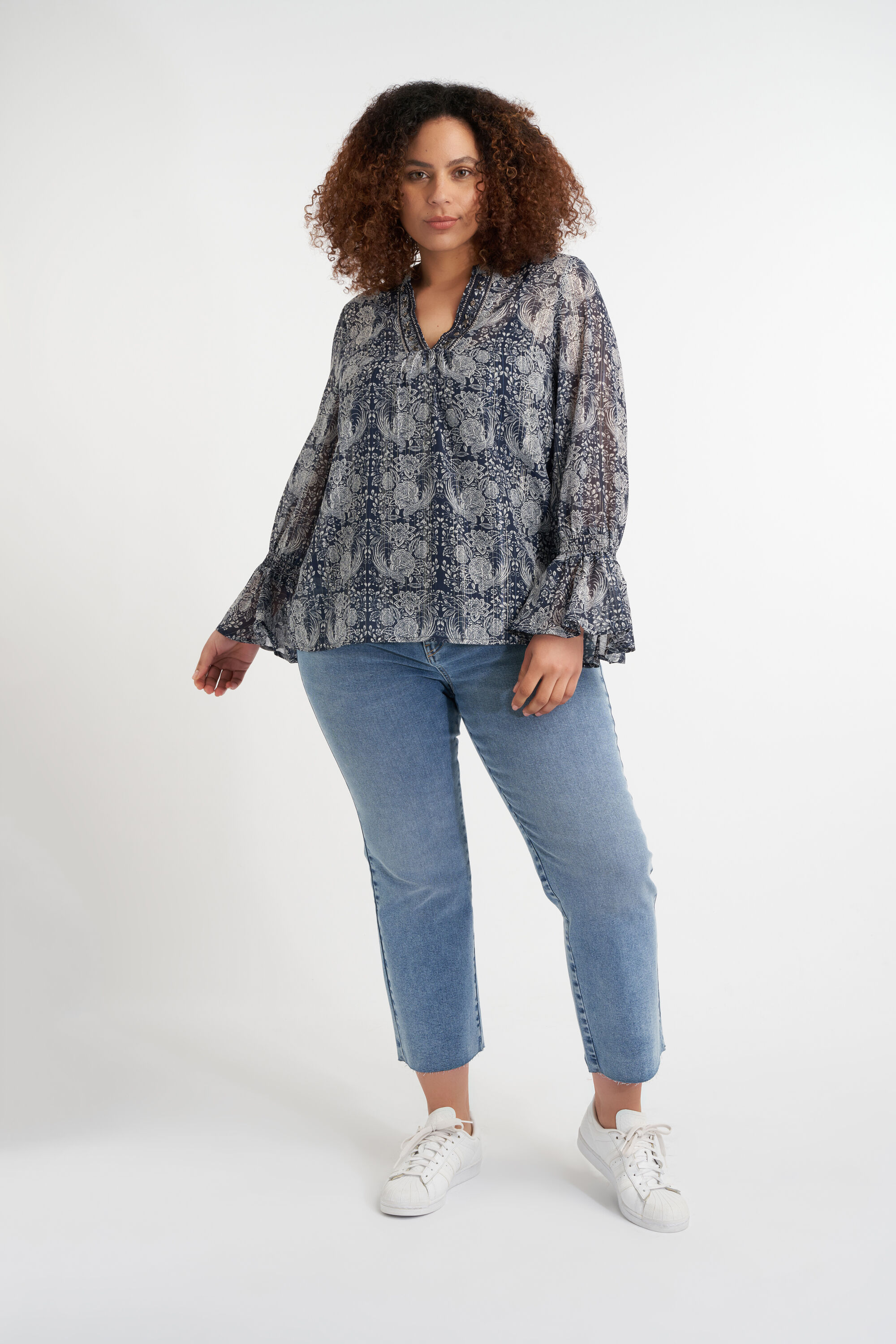 Bluse mit R&uuml;schen&auml;rmeln image number 5