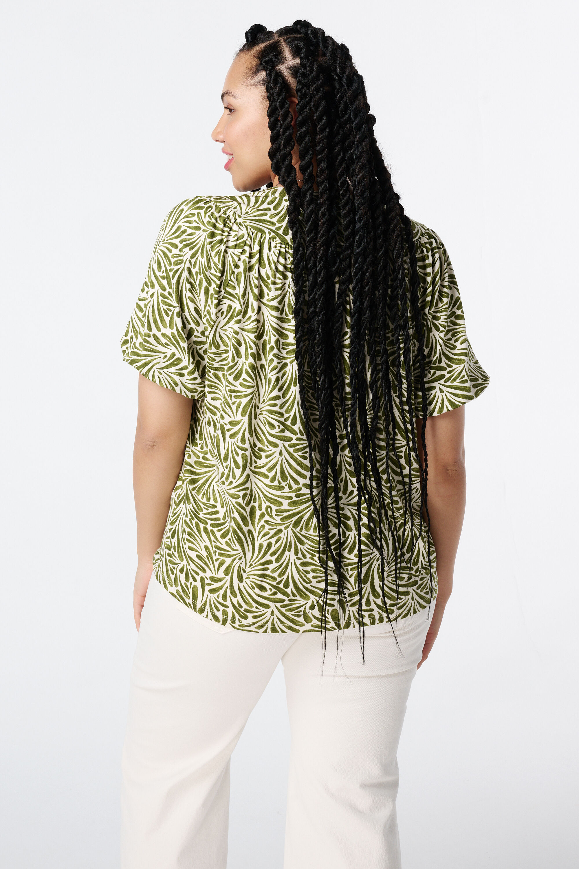 Luftiges Oberteil mit Print image number 3