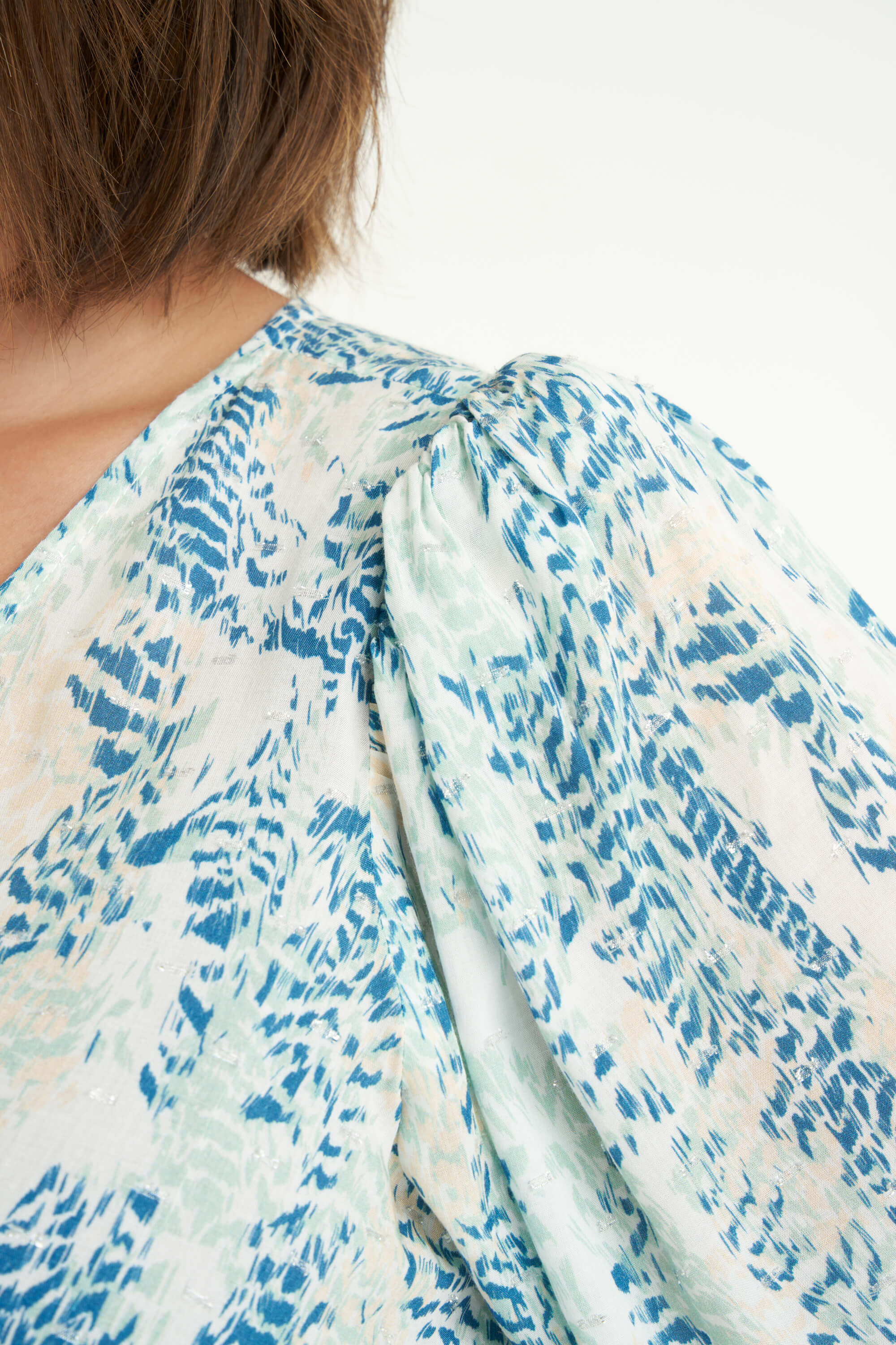 Wickelbluse mit Print  image number 5