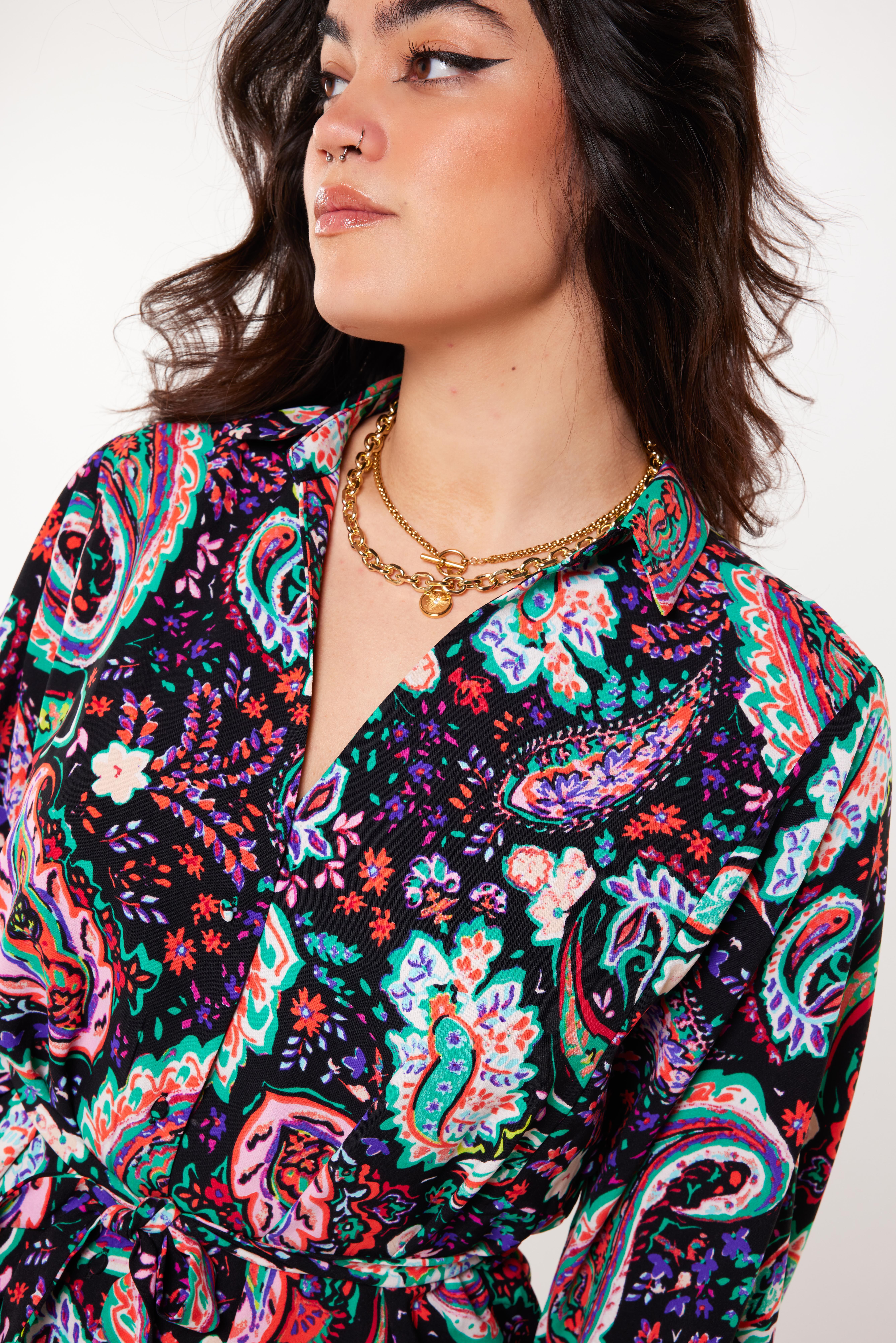 Blusenkleid mit Print  image number 5