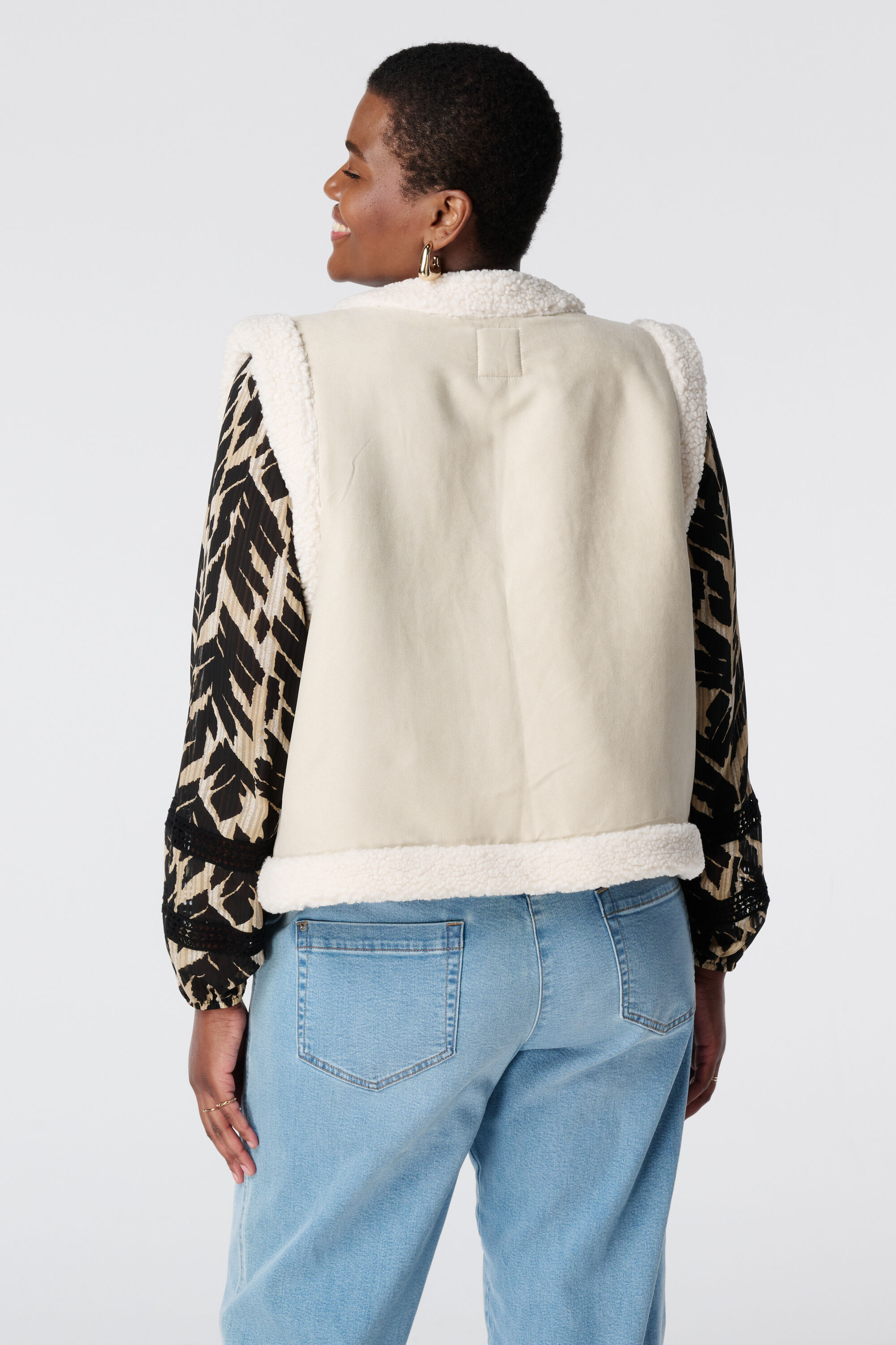 Weste mit Teddyfutter image number 3