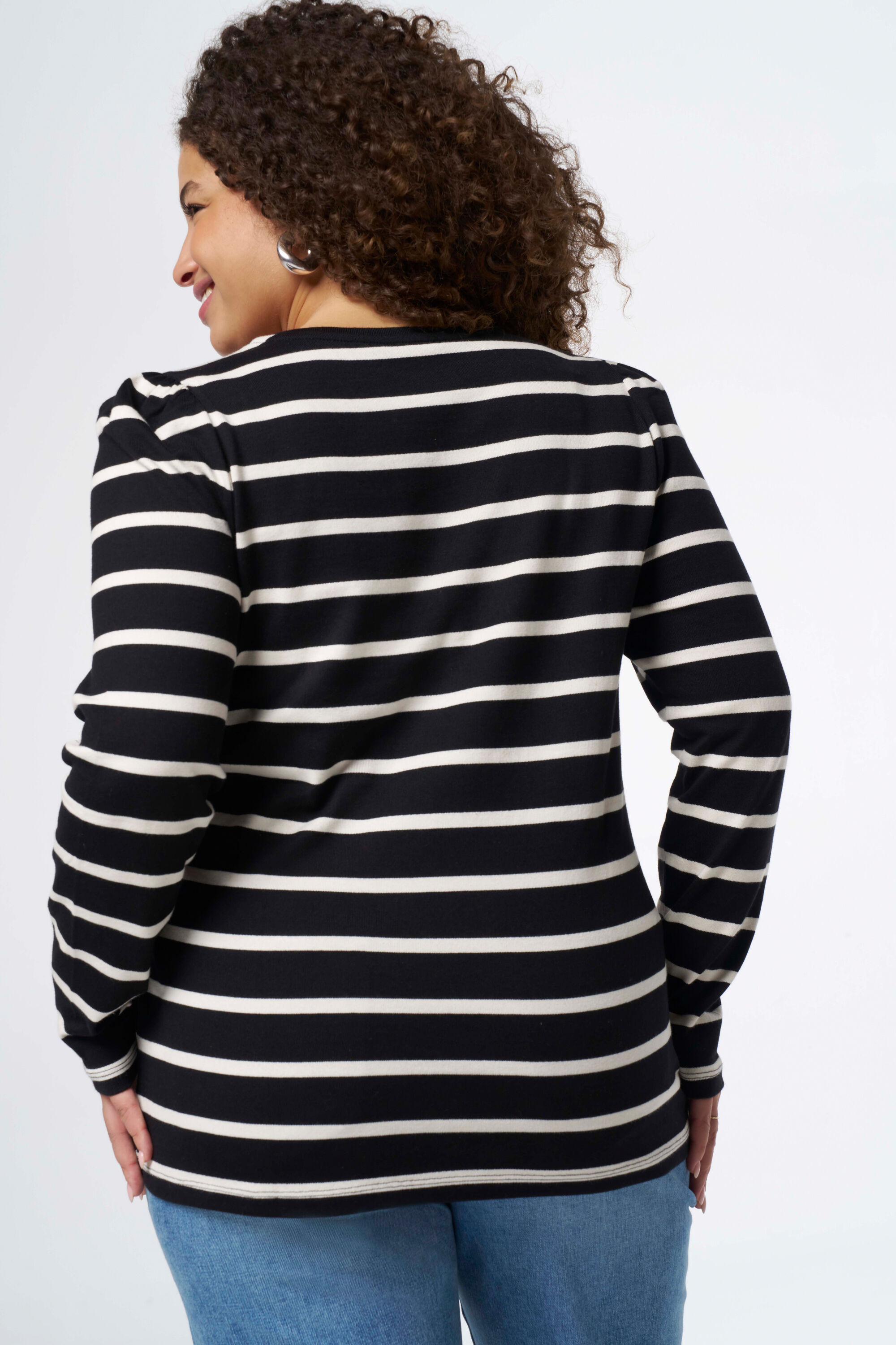 Gestreiftes lang&auml;rmeliges Oberteil image number 3