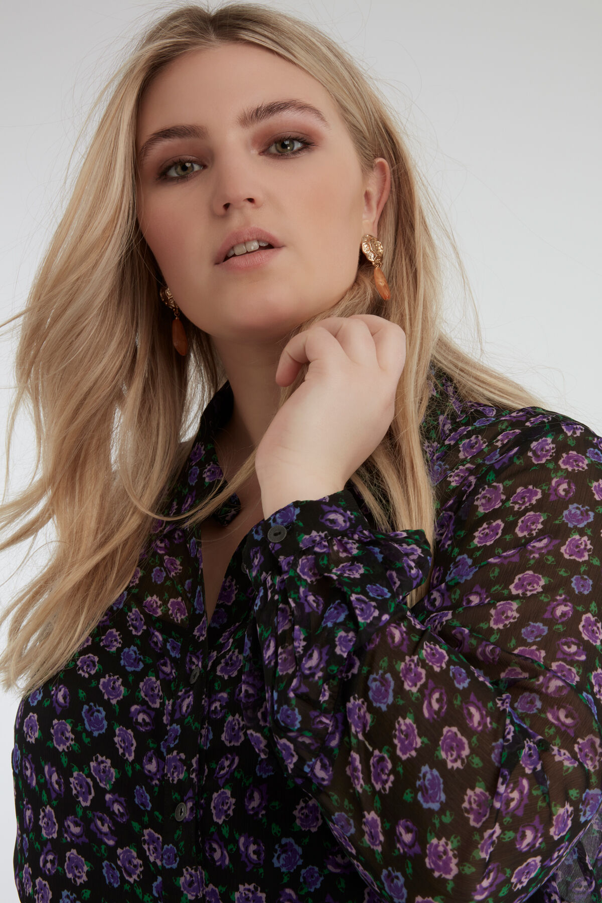 Shirt-Kleid mit Print image number 6