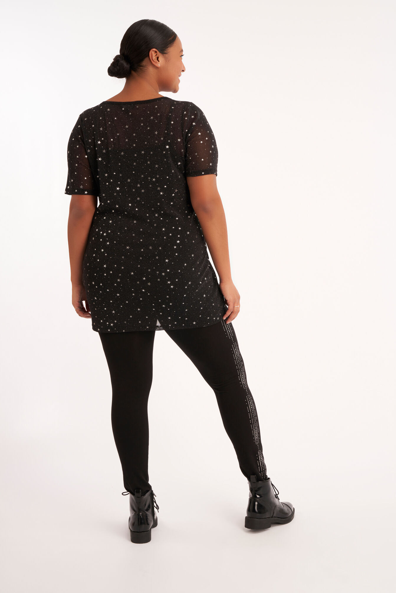 Leggings mit Strasssteinen image number 3