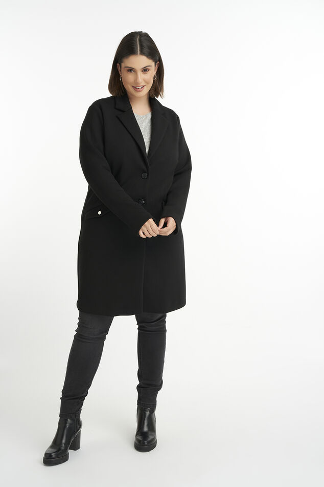 Lange Jersey-Jacke image number 0