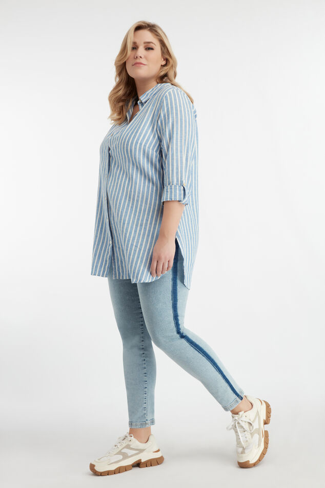 Lange gestreifte Bluse image number 3