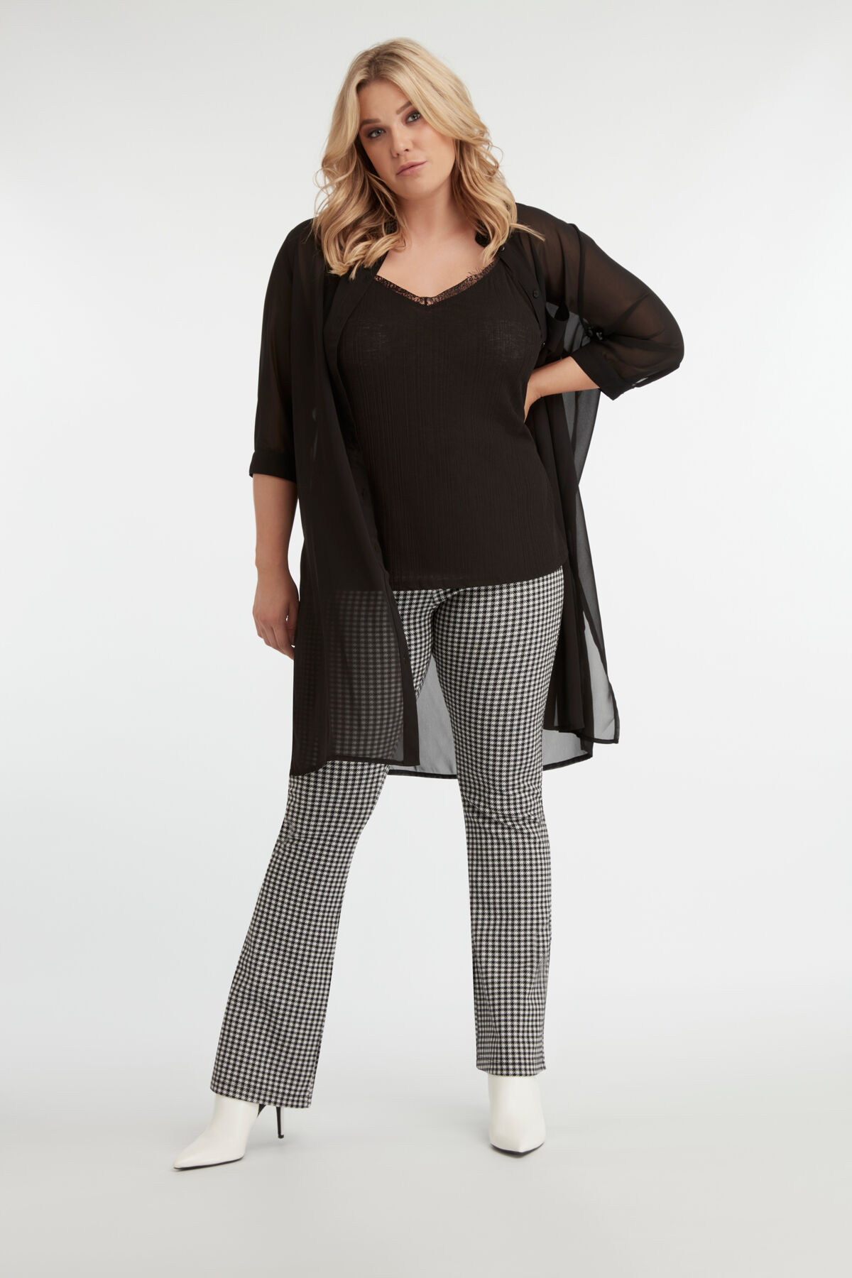 Durchsichtige Bluse image number 4