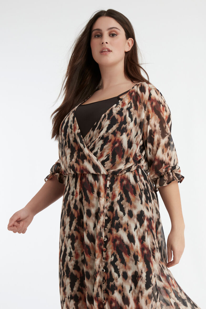 Durchgekn&ouml;pftes Wickel-Kleid image number 6