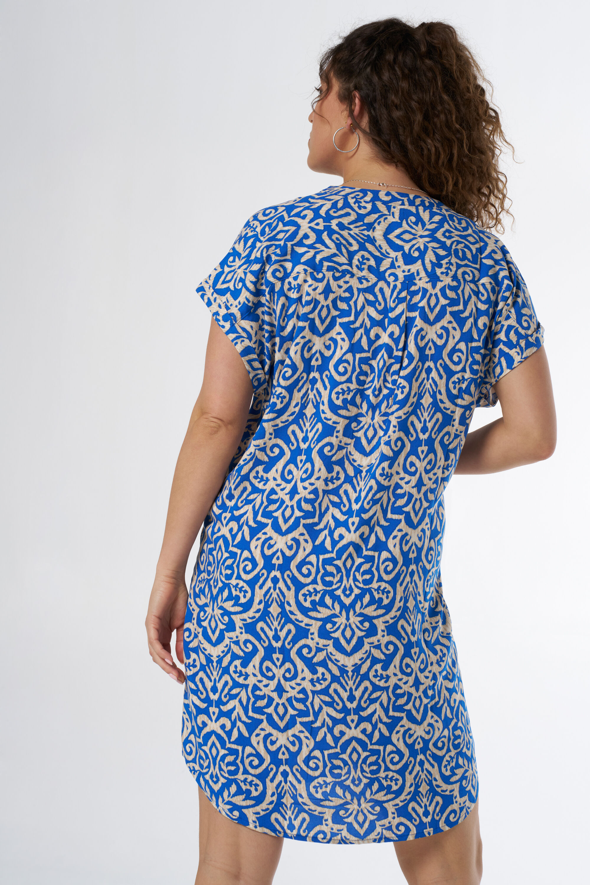 Weit geschnittenes Kleid mit Print image number 3