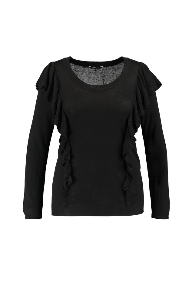 Pullover mit Rüschen image number 1