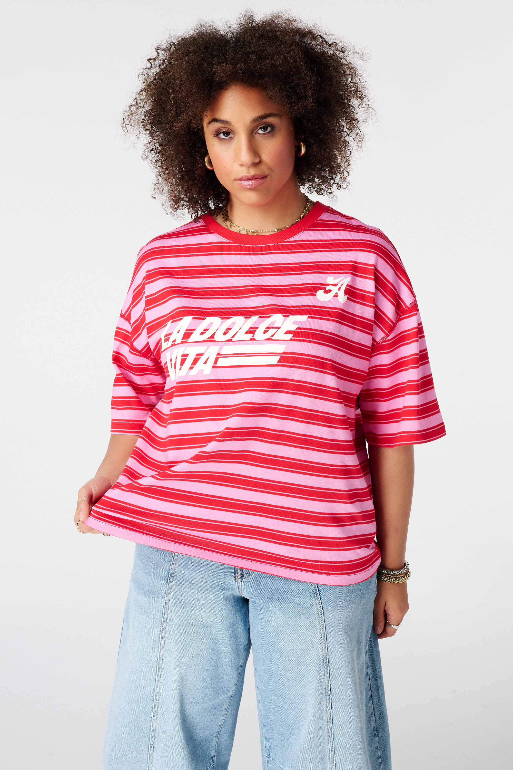 Oversized T Shirt mit Motiv
