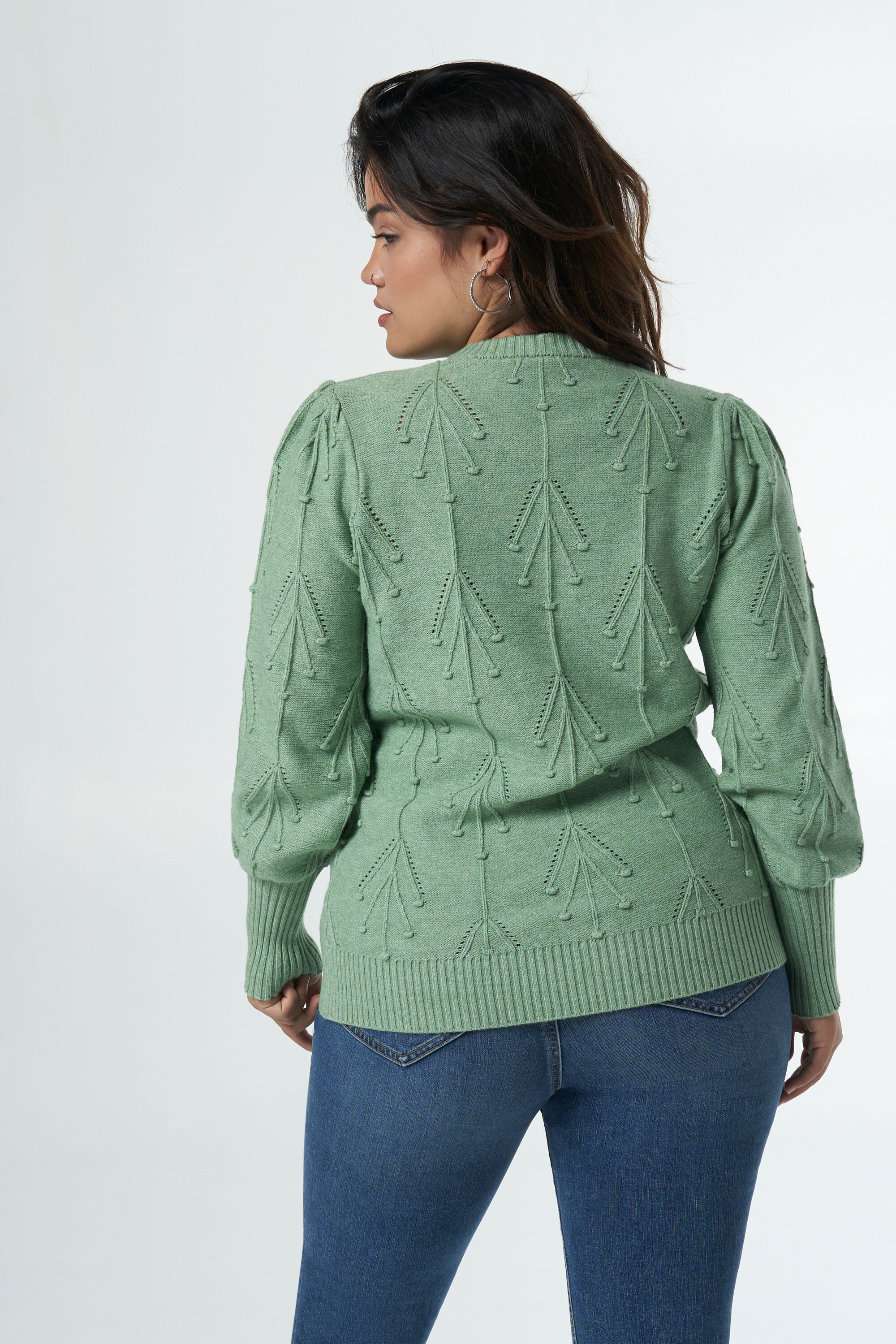 Pullover mit Lochmuster-Struktur image number 3