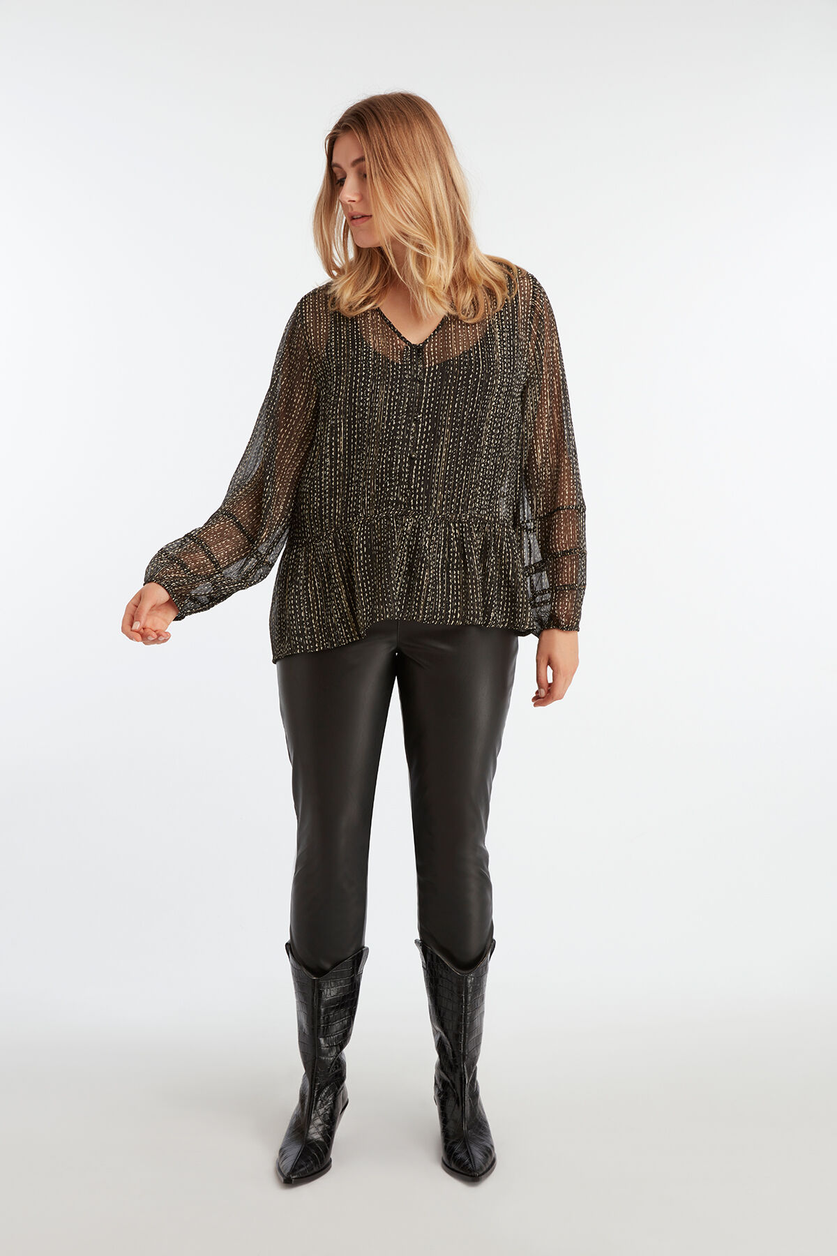 Transparente Bluse image number 5