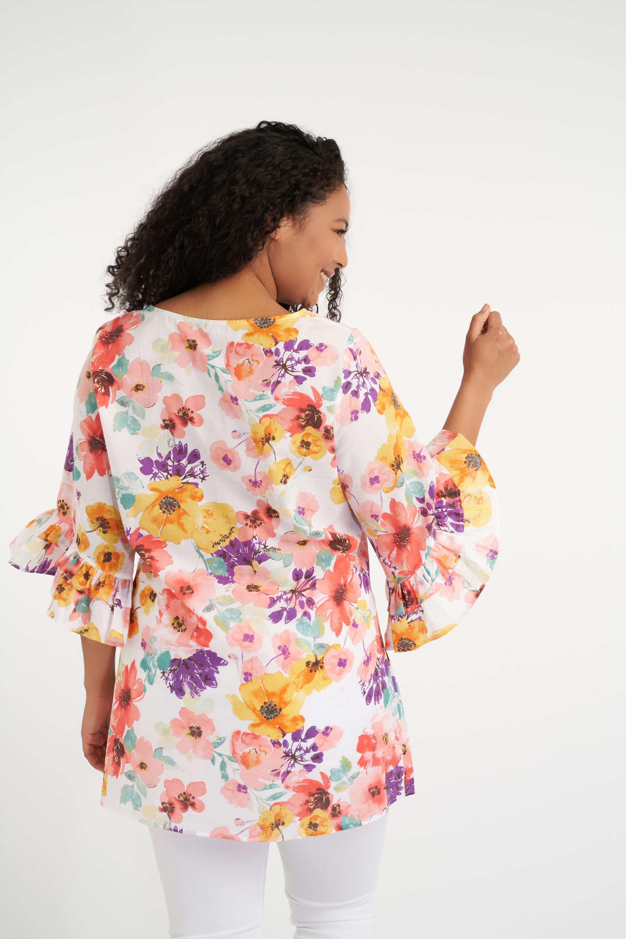 Bluse mit Blumen-Print image number 3