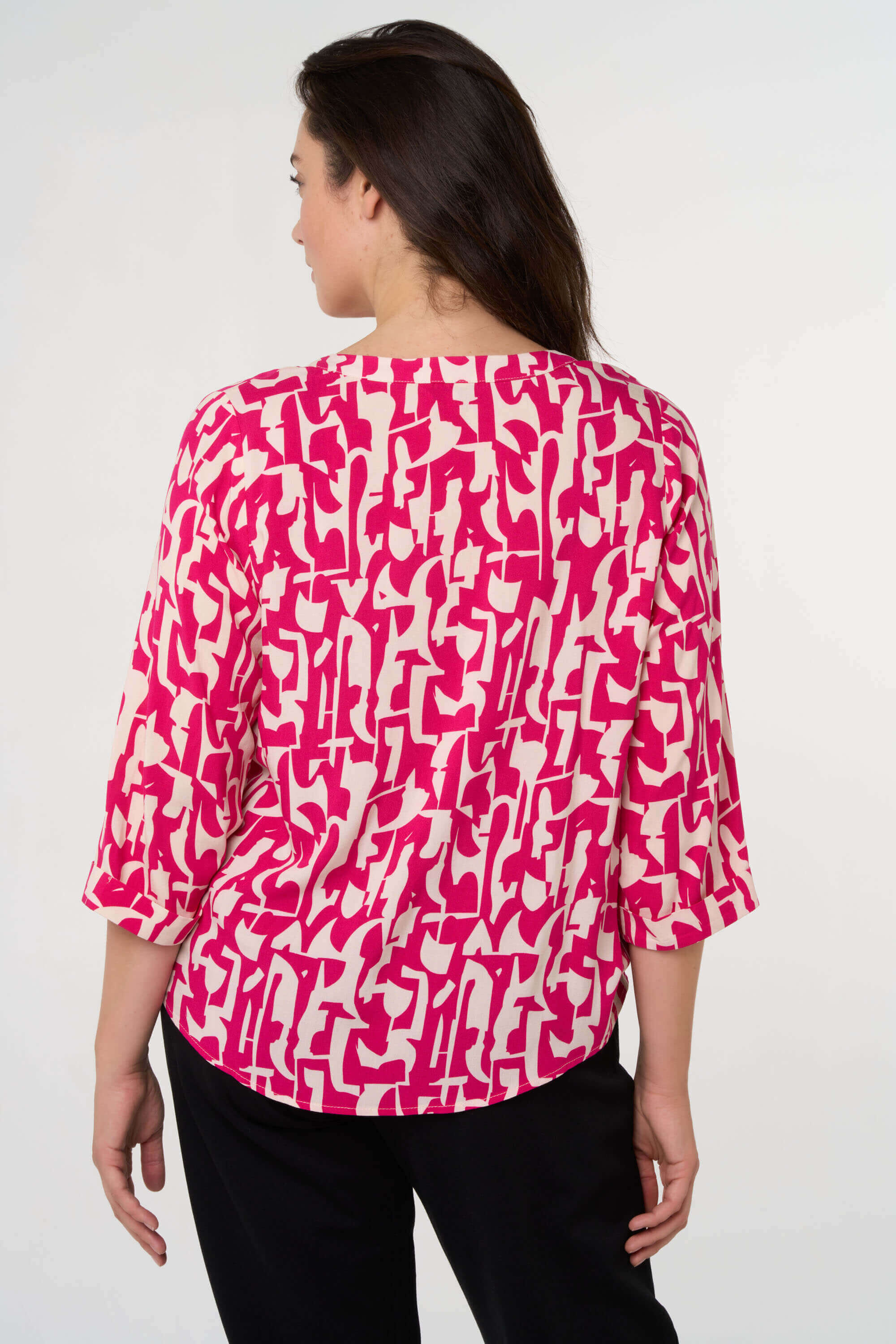 Bluse mit Grafik-Print image number 4