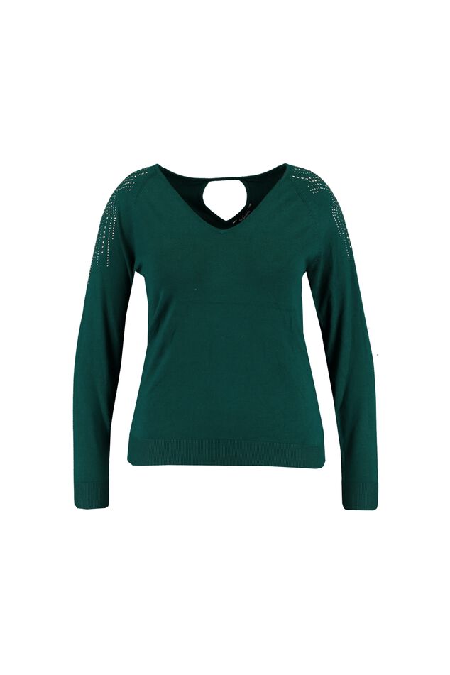 Sweatshirt mit Strass-Verzierung image number 1