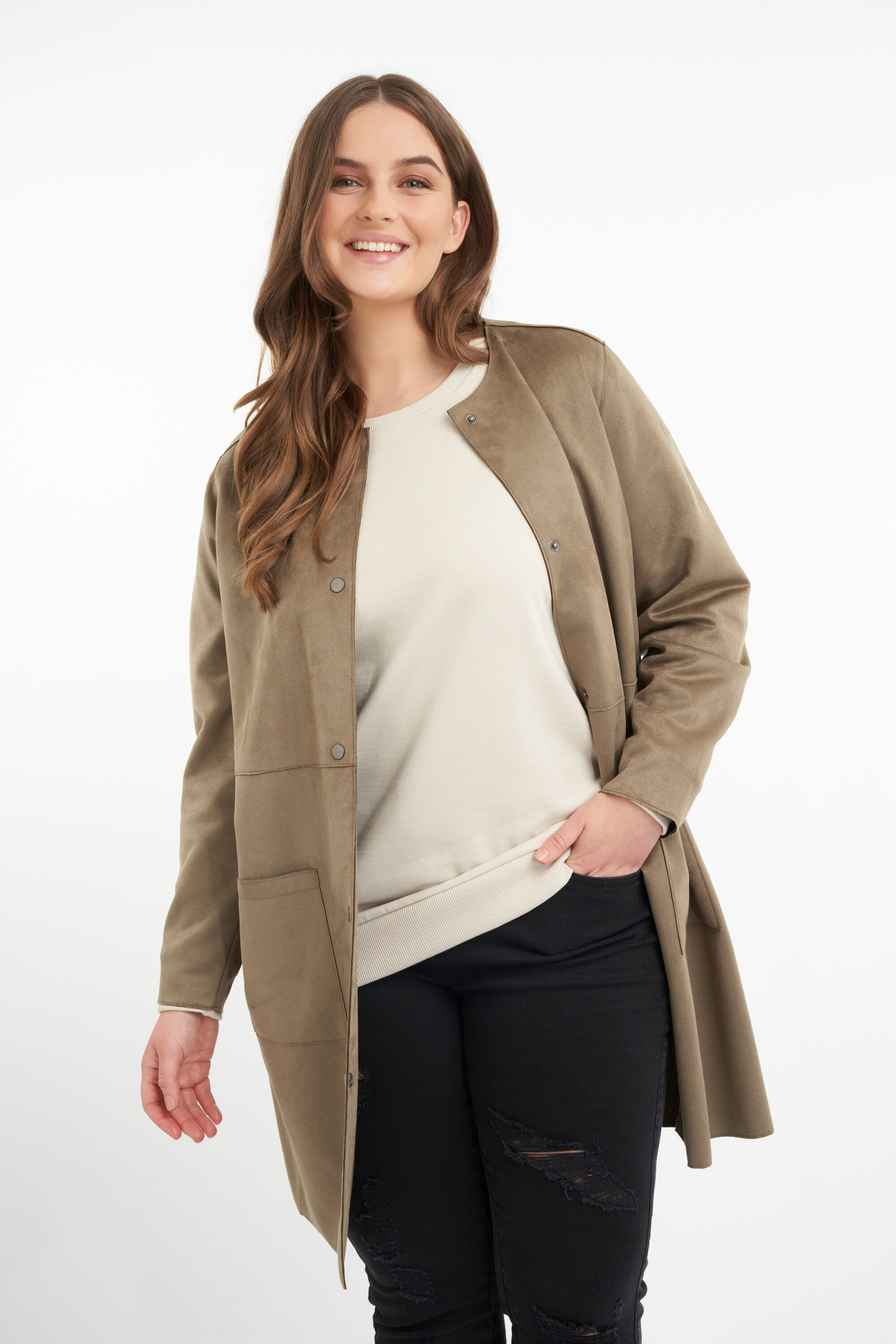 Wildlederimitat-Jacke  image number 7