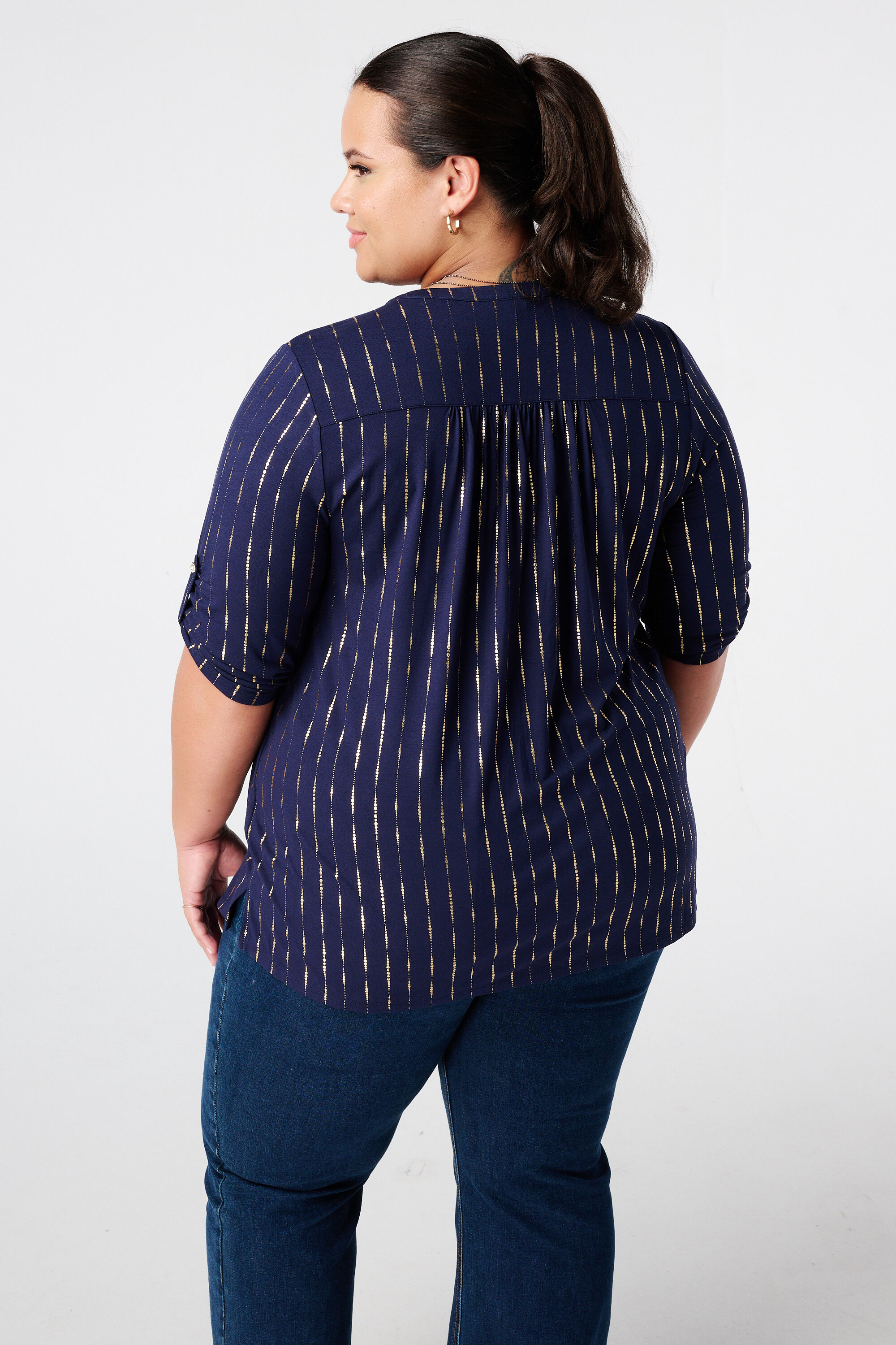 Top mit Print und foil print image number 3