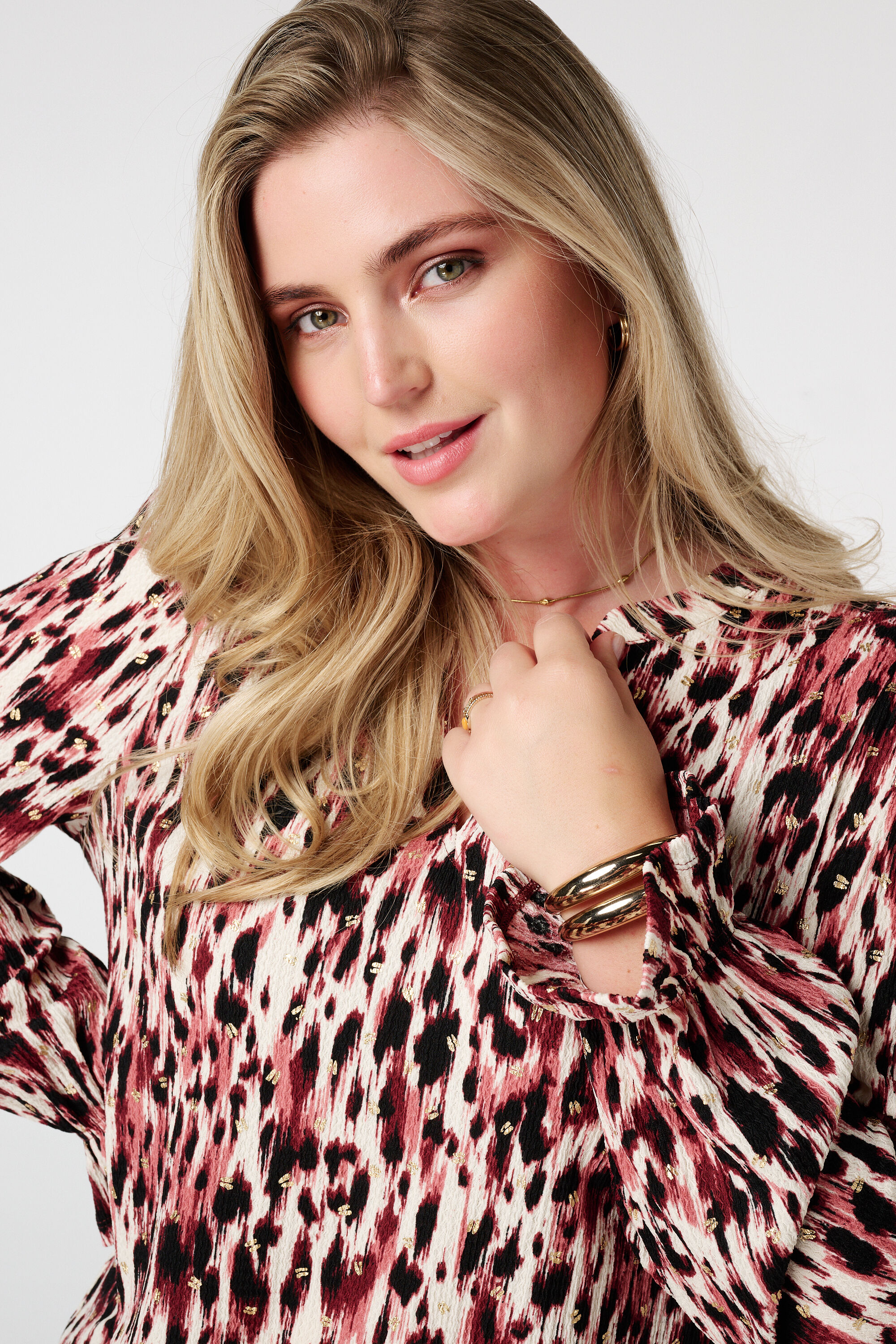 Bedrucktes und strukturiertes Top image number 4