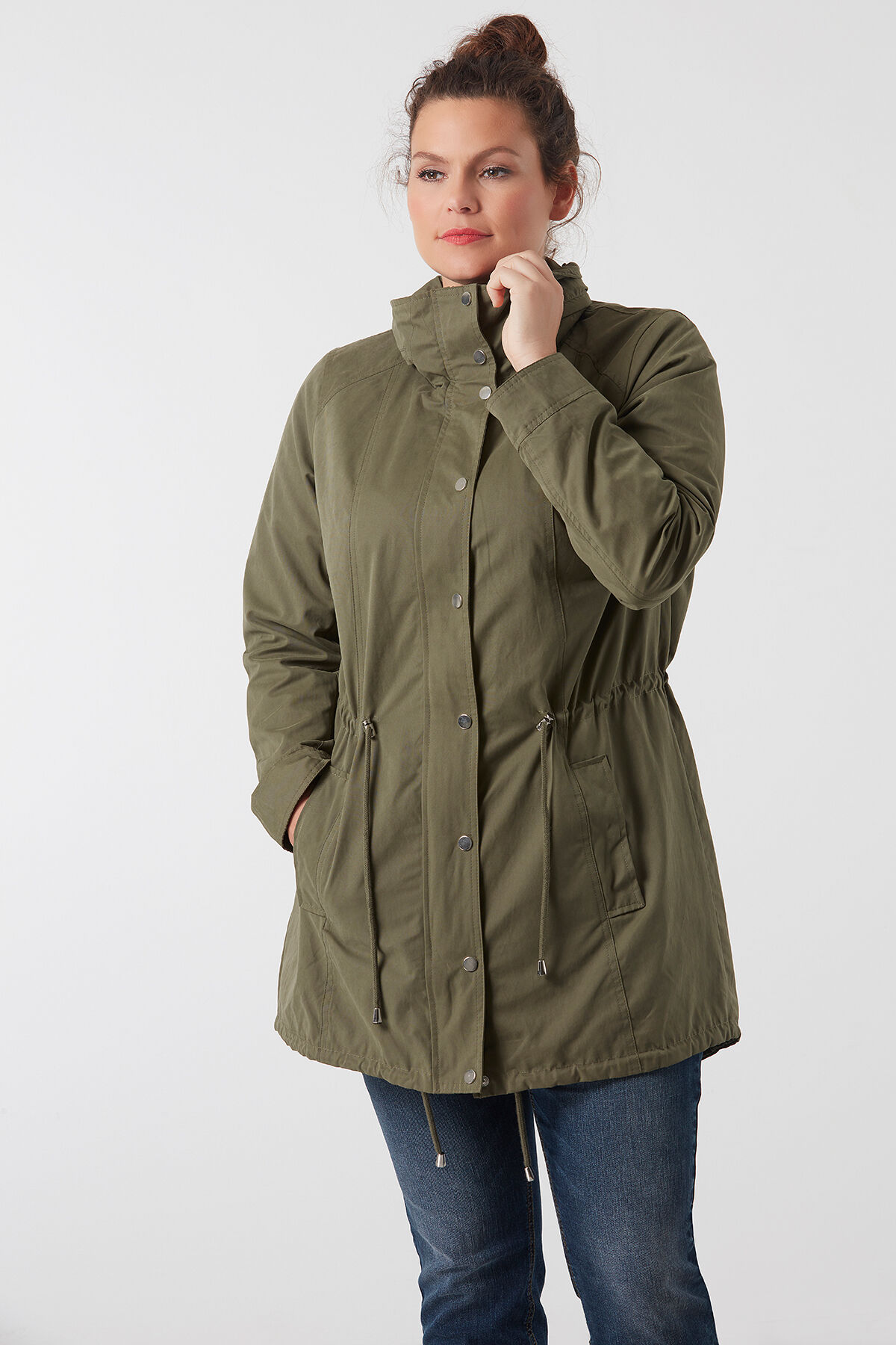 Parka mit floraler Stickerei image number 5