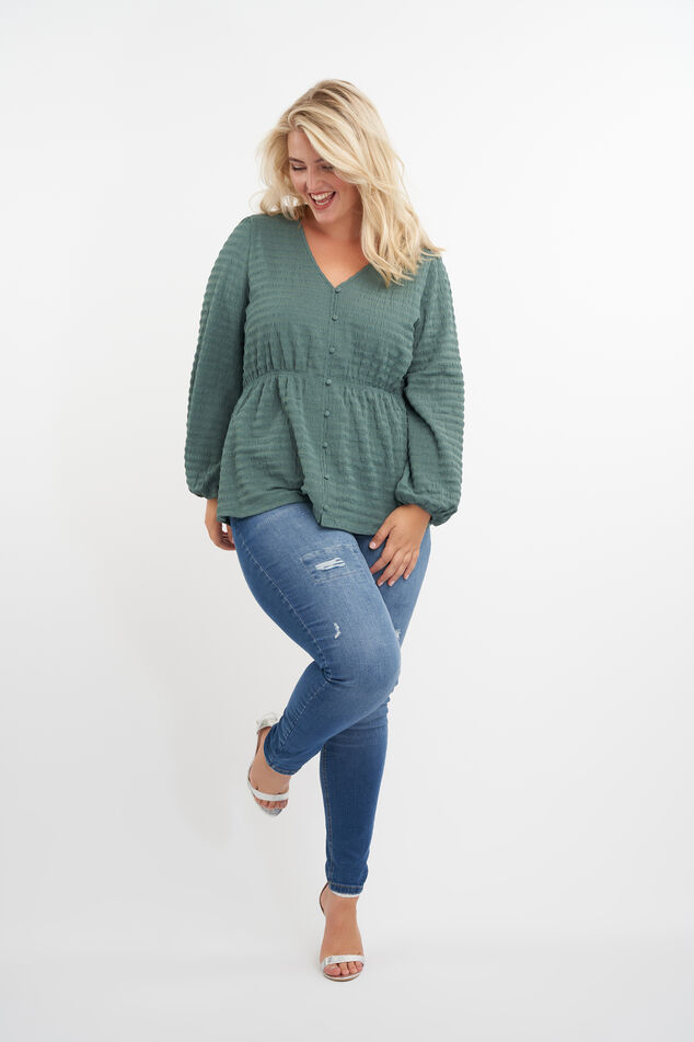 Top mit V-Ausschnitt  image number 6